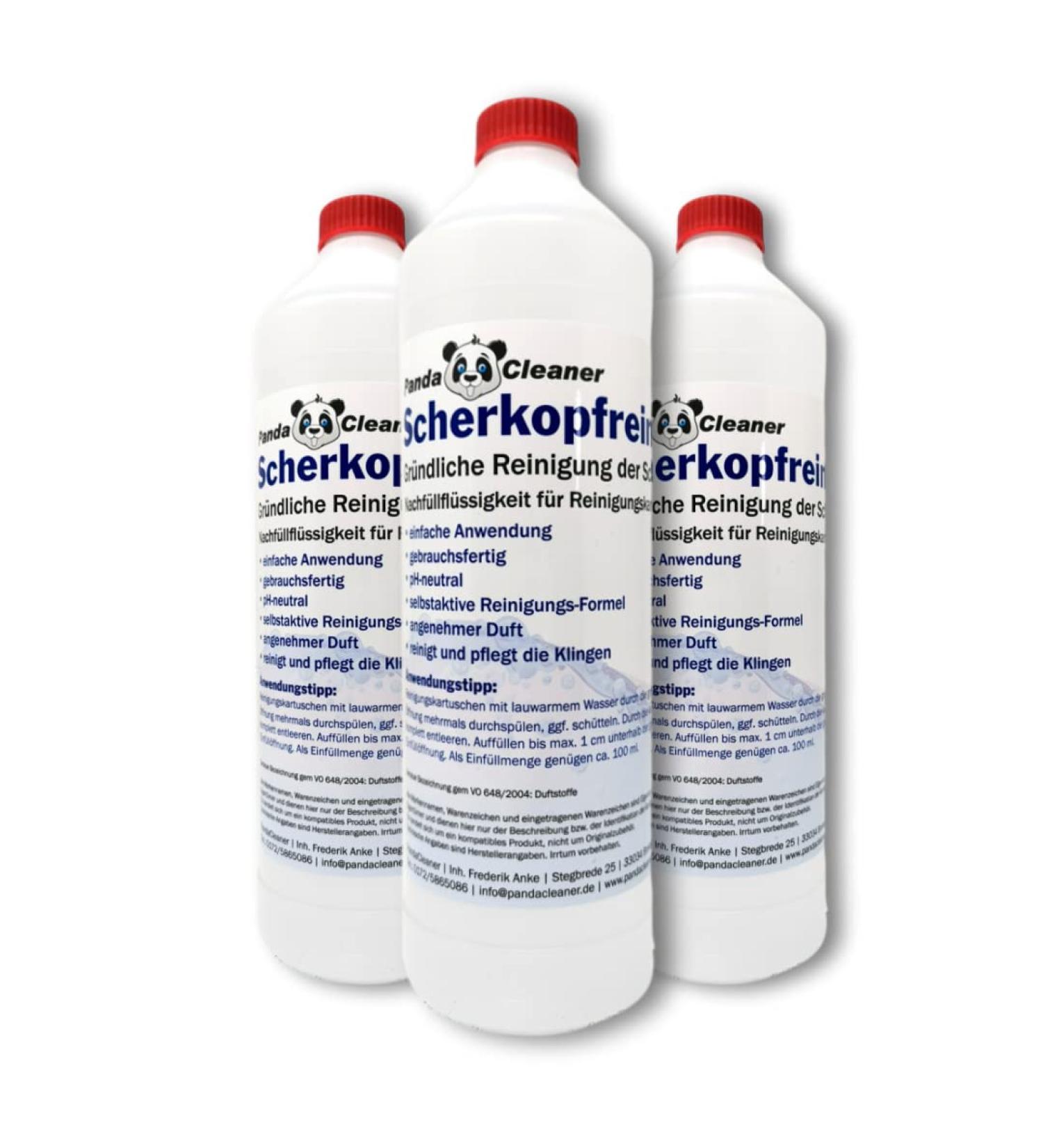 Pandacleaner Scraping Cleaner Refill Liquid- 3000ml, for Braun CCR & Commercial Cartridges - Buy Online on GoSupps.com