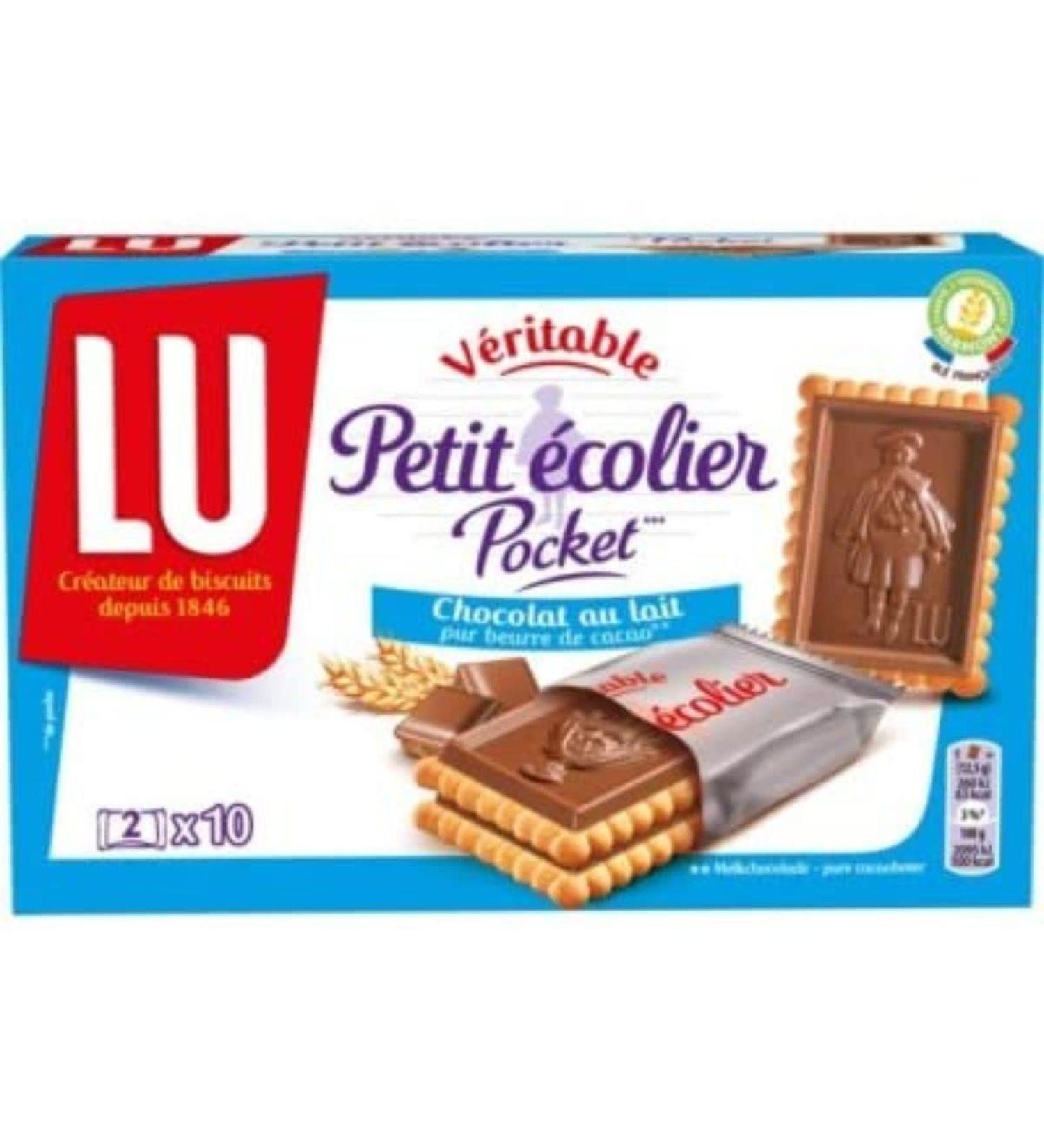 Lu Petit beurre with milk chocolate bar - 10 bags of 2, 250g