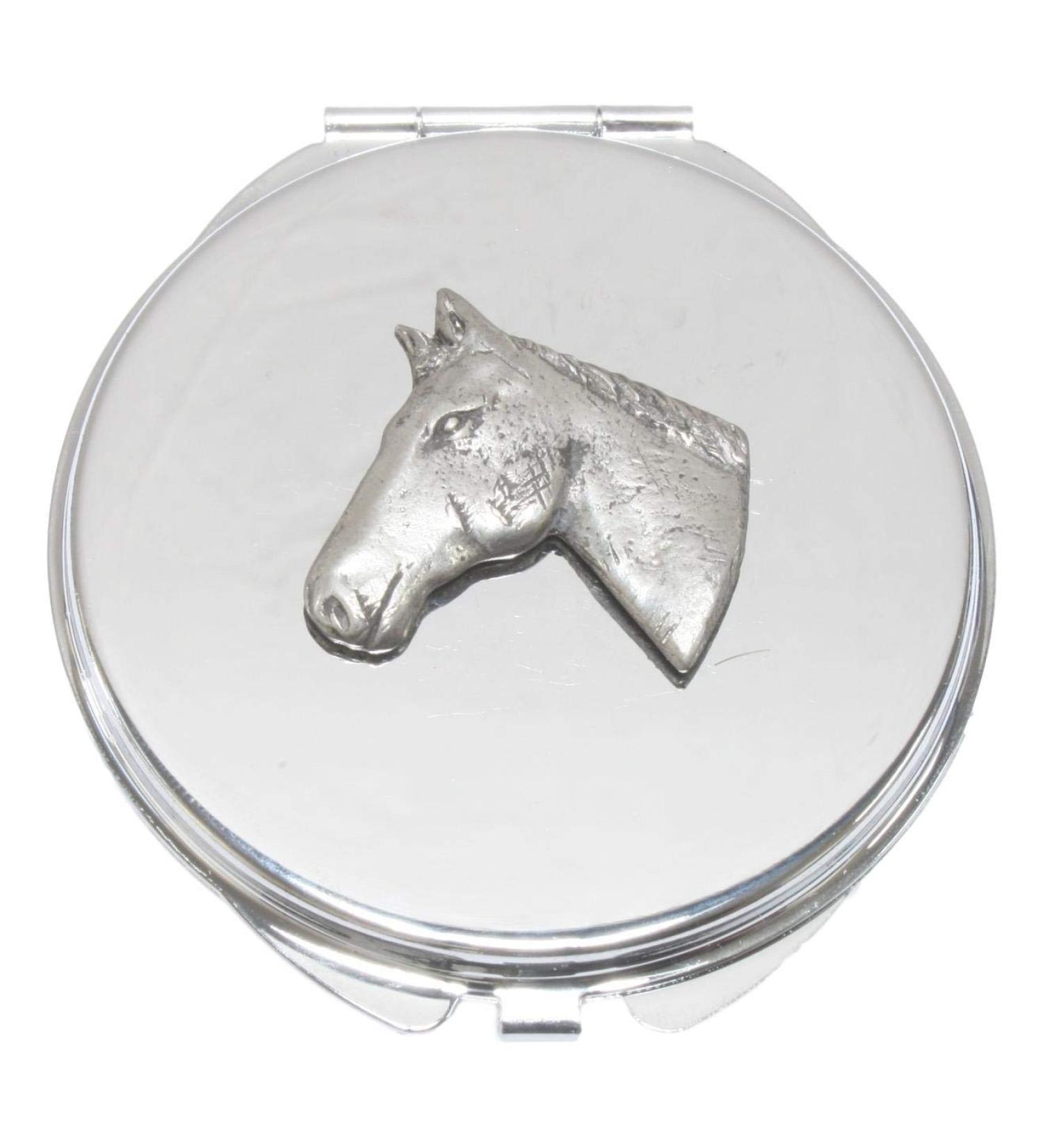 Horse Head Compact Mirror Handbag Gift With Free Engraving 185 - Buy Online on GoSupps.com