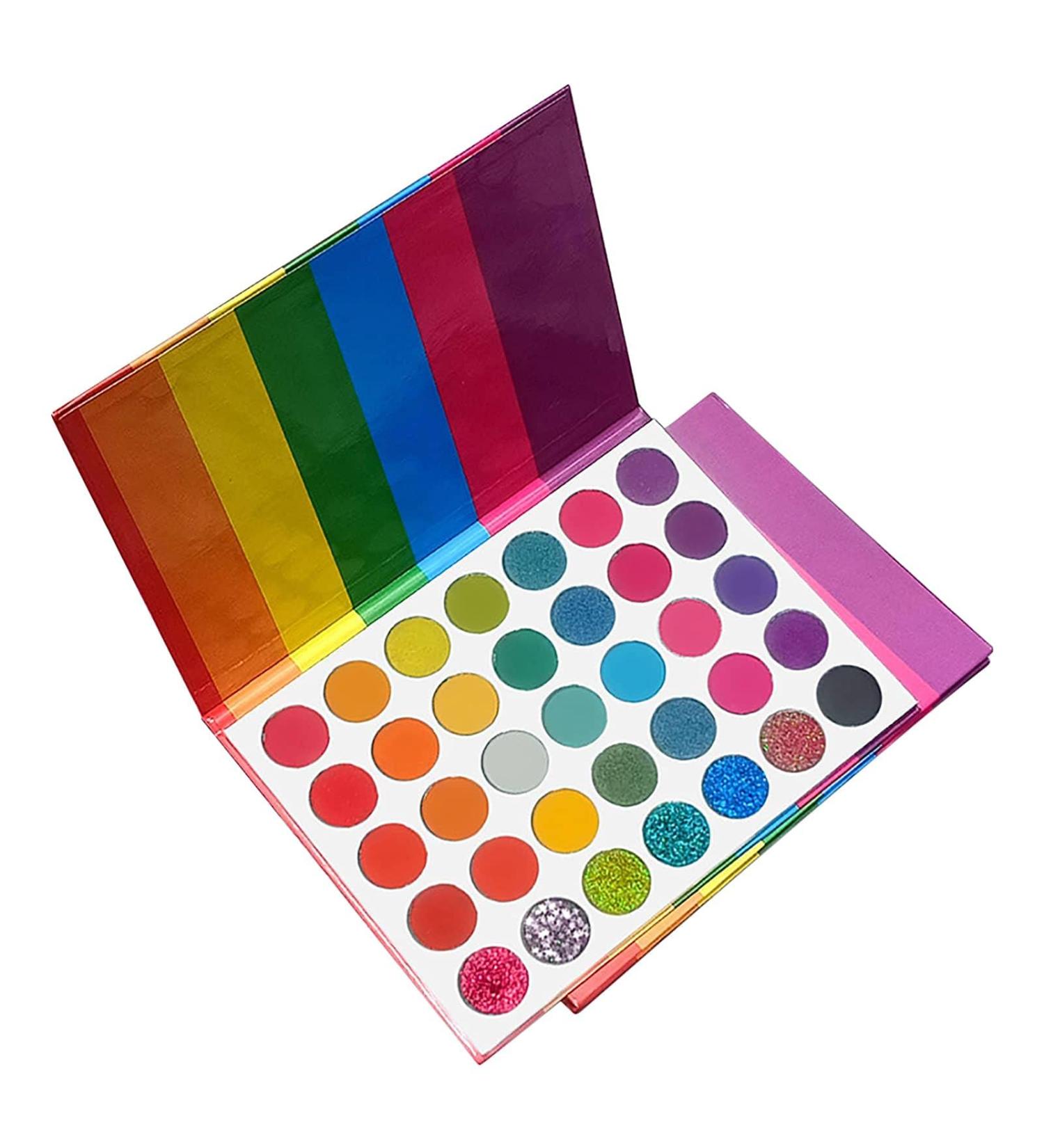 Makeup Palettes 35 Colors Eye Shadow Palette - Matte and Shimmers Makeup Palette Blendable Waterproof Eye Shadow No Flaking Little Fall - Buy Online on GoSupps.com