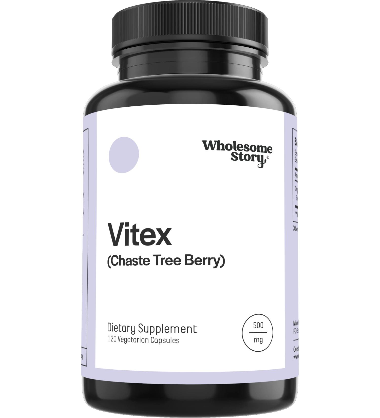 Vitex Chasteberry Supplement for Women - 120 Capsules | Hormone Balance, Fertility & Menopause Support - Buy Online on GoSupps.com