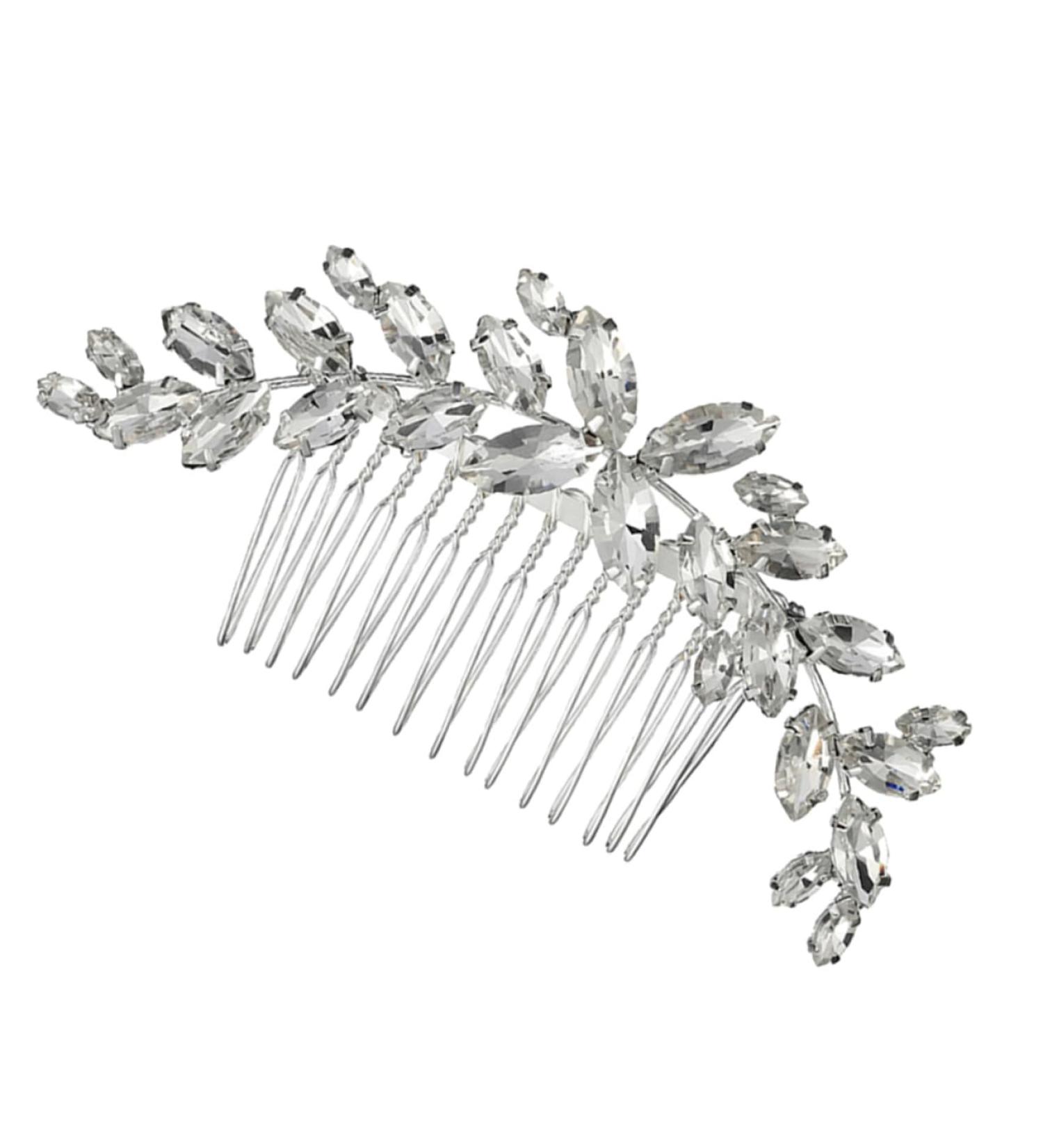 DOITOOL Bride Hair Comb 1pc Bridal Comb Bridal Rhinestone Headwear Hairpins Hair for Hair Claw Clips for Women Faux Buns Headwear for Women Tiara Hair Comb Accessories Alloy Bride Wedding - Buy Online on GoSupps.com