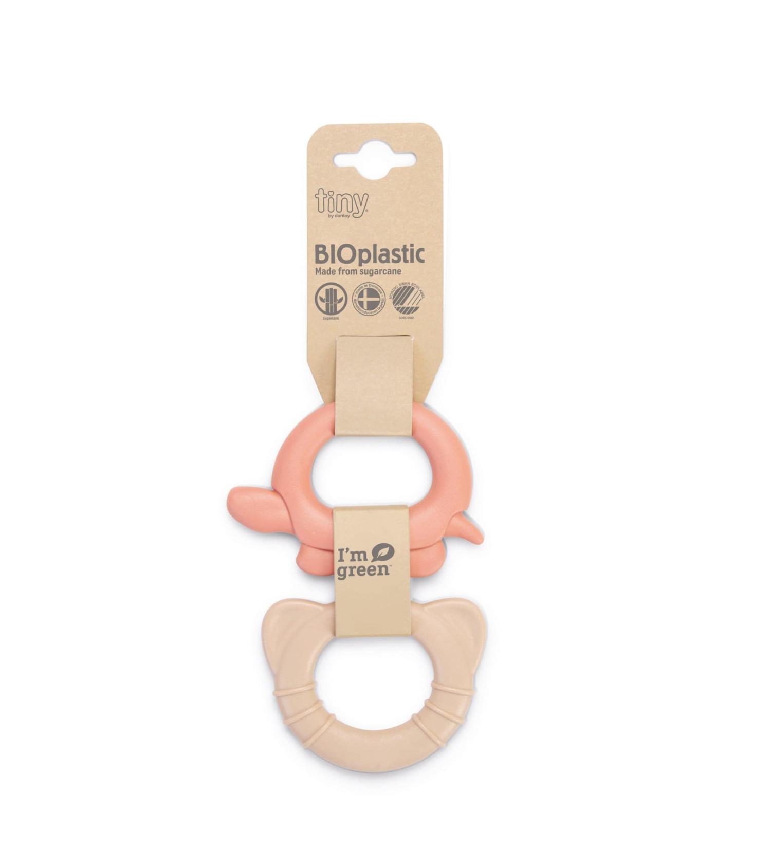Dantoy Bei ring Baby Toys & Teether - Eco-Friendly Bioplastic Dental Aid from Denmark (Koralle/Beige) - Buy Online on GoSupps.com
