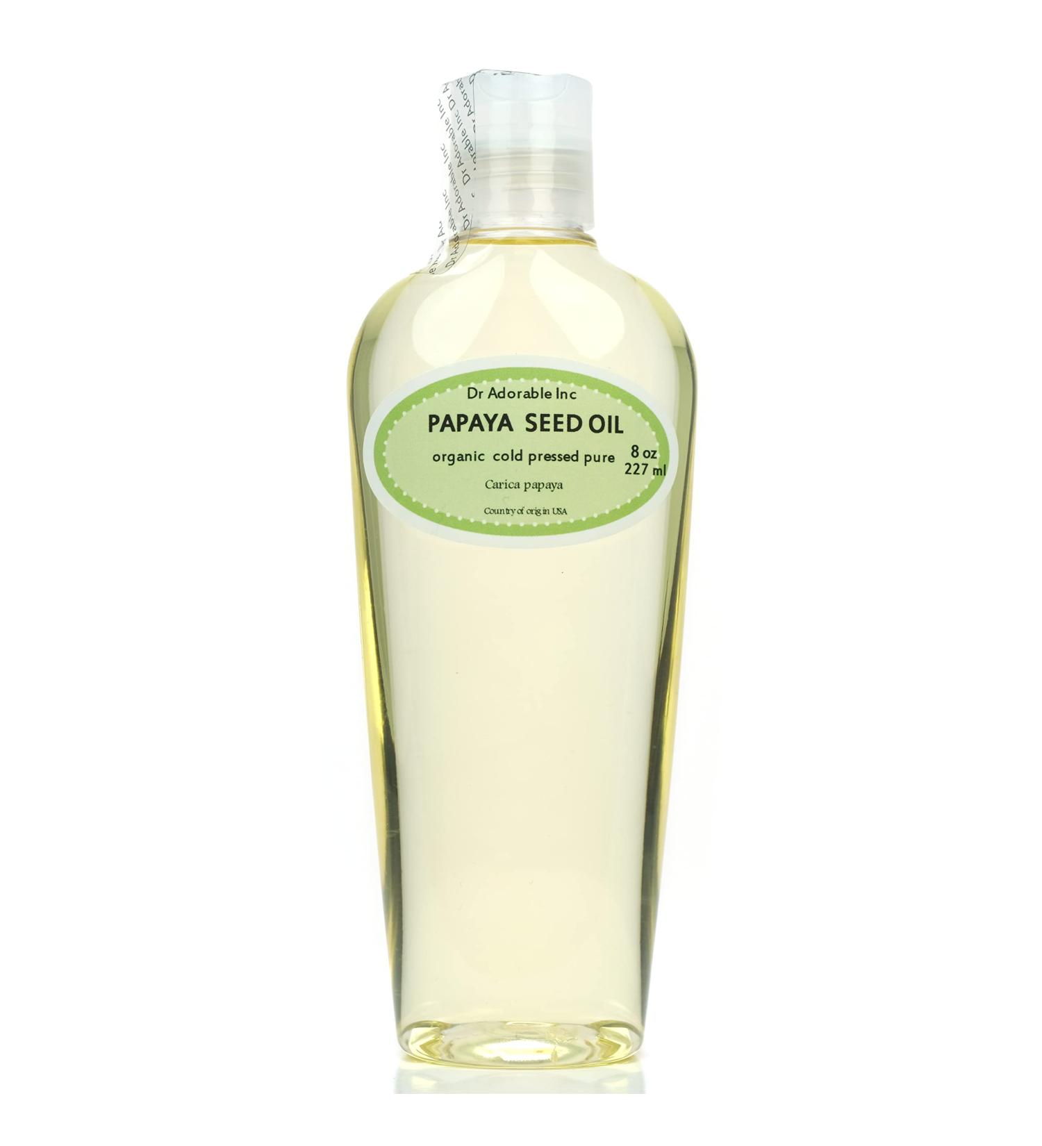 Dr Adorable 8 oz Papaya Seed Oil - 100% Pure Organic Cold Pressed - Premium Natural Skin Care - Buy Online on GoSupps.com