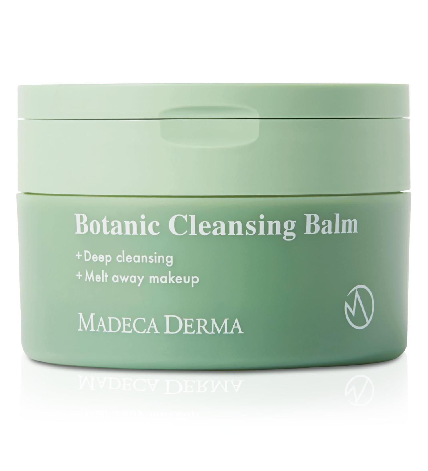 Madeca Derma Botanic Cleansing Balm - Deep Cleansing & Makeup Removal with Balm-to-Oil Formula Natural & Hypoallergenic Pore Cleanser (4.1 fl oz)