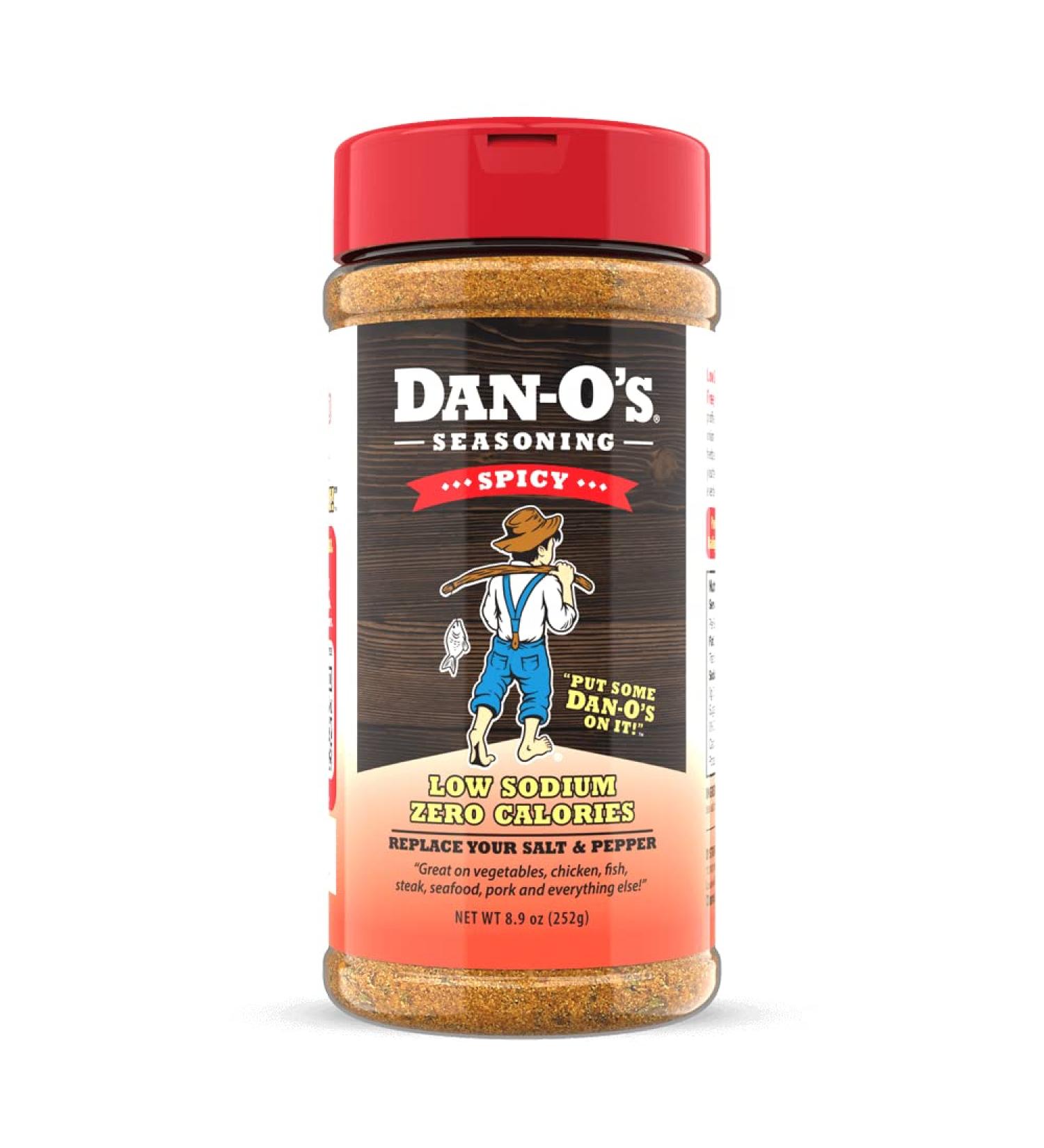 Dan-O's Spicy Seasoning 8.9 oz - All Natural, Sugar Free, Keto Friendly | Low Sodium All Purpose Seasoning - 1 Pack - Buy Online on GoSupps.com