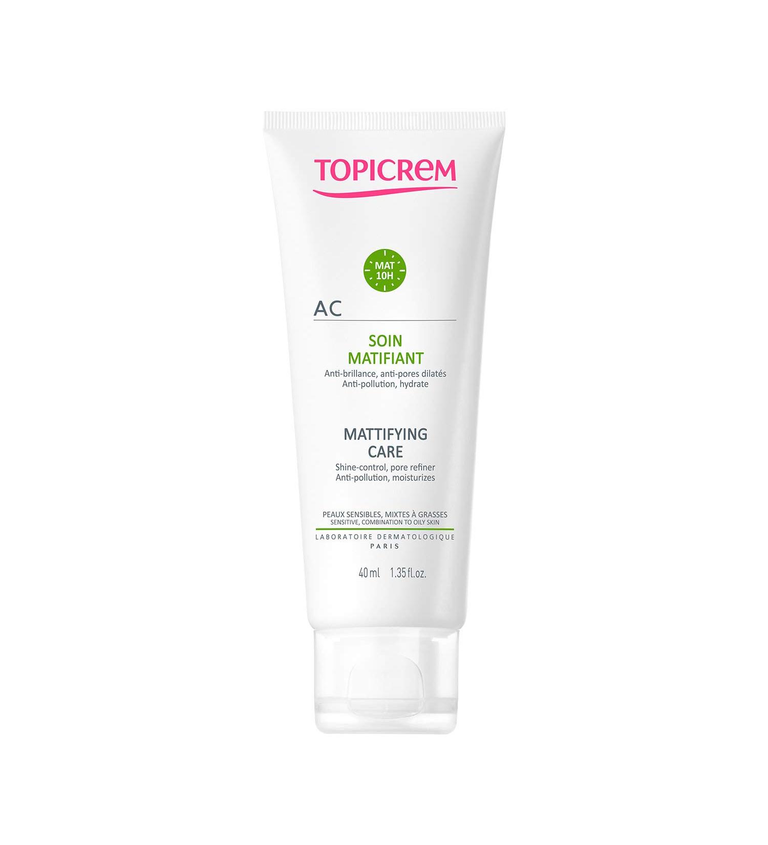 Topicrem AC Matifying Care 40ml - Oil Control Moisturizer for Acne-Prone Skin - Shop Internationally - Buy Online on GoSupps.com