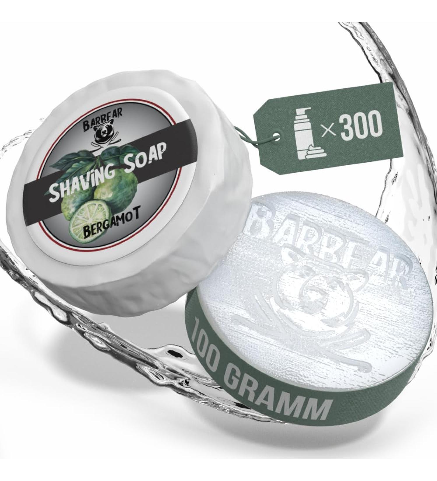 Barbear Shaving Soap de Luxe 100g - Vegan Cream Alternative | Handmade & Power Formula for Dense Foam (Bergamot) | International Shipping Available - Buy Online on GoSupps.com