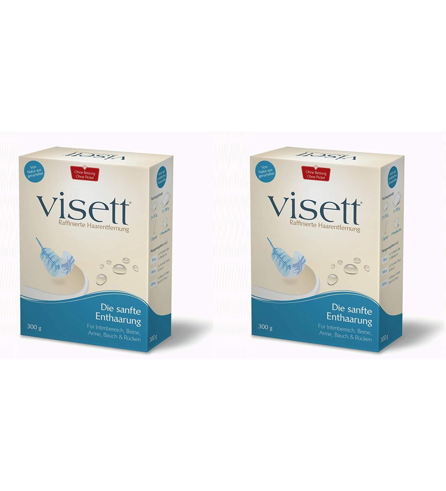 2 pack Visett hair removal 300g
