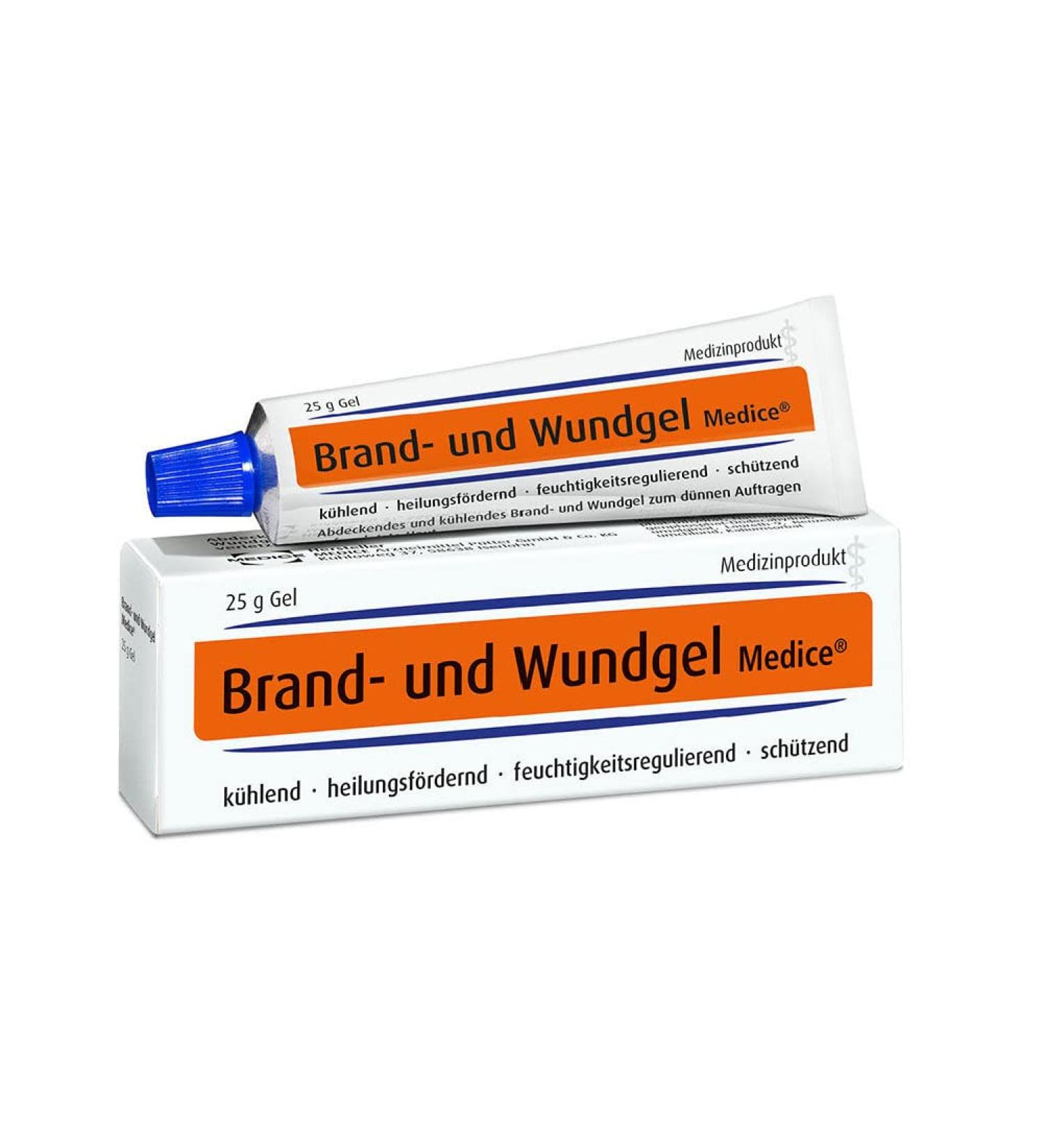 Fire & Wound Gel Medice 25g - Soothing Relief for Burns Sunburn Insect Bites & Grazes | Safe for Children & Adults | Fast-Pacting Cooling Effect - Buy Online on GoSupps.com