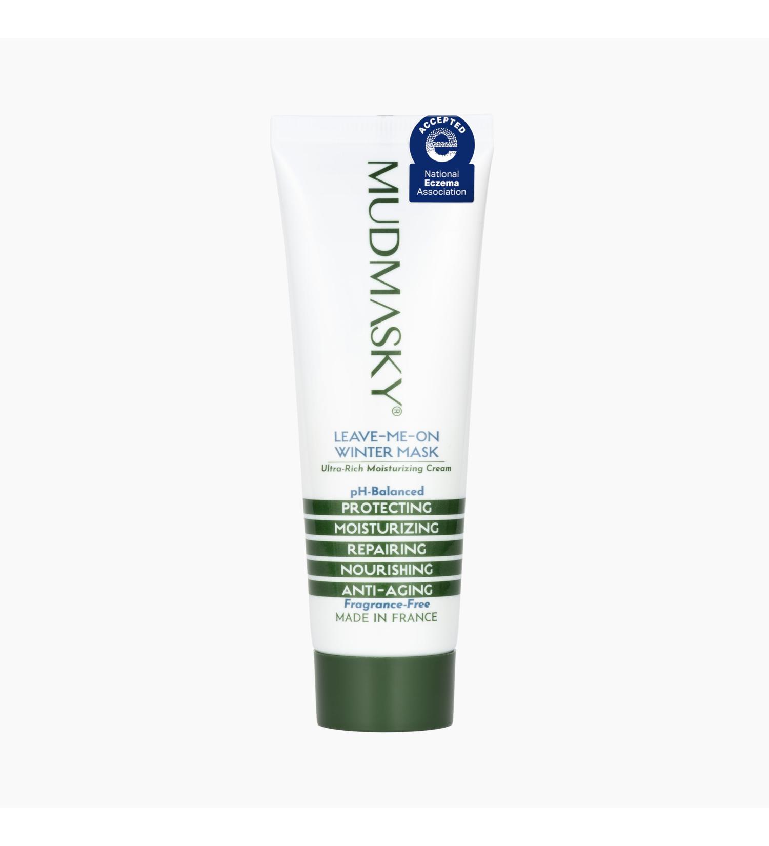MUDMASKY Leave-Me-On Winter Mask (Moisturizer) National Eczema Association. Awarded Seal of Acceptance. Face Moisturizer for Eczema and dry skin. Number 1 used moisturizers in hospitals - Buy Online on GoSupps.com