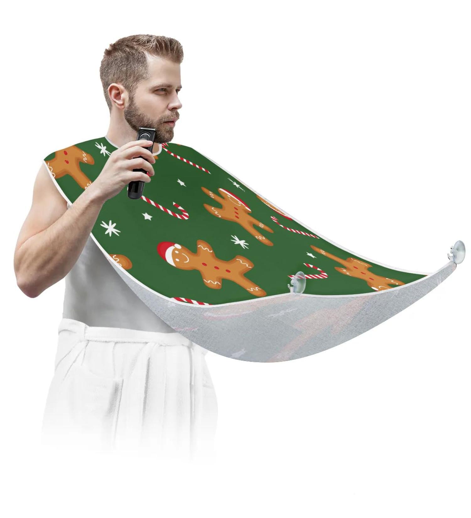 Buy Beard Bib Apron - Non-Stick Waterproof Hair Catcher for Men | Perfect Gift for Christmas | Grooming Made Easy - Buy Online on GoSupps.com