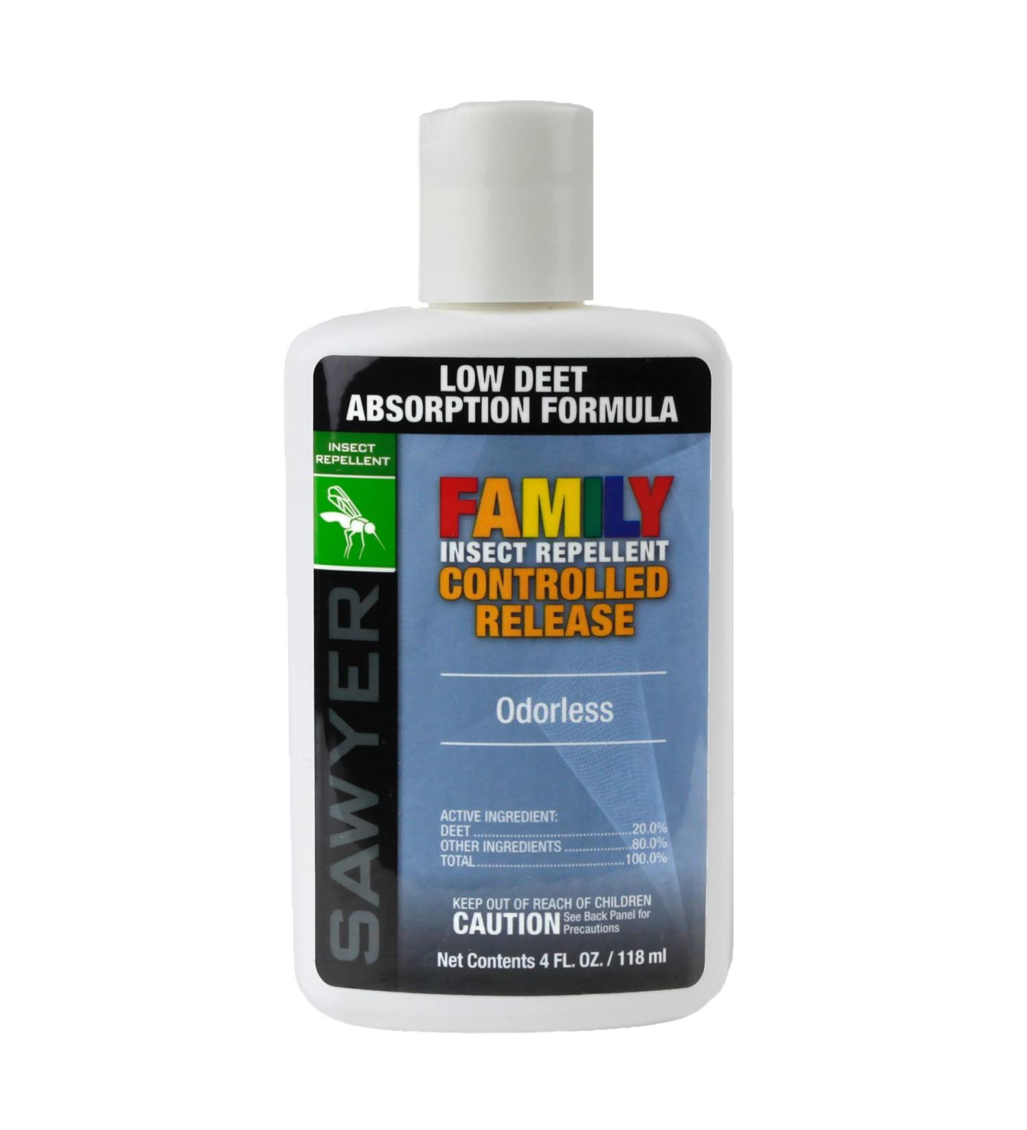 Sawyer 20% DEET Premium Family Insect Repellent 4oz | Controlled Release Formula - Buy Online on GoSupps.com