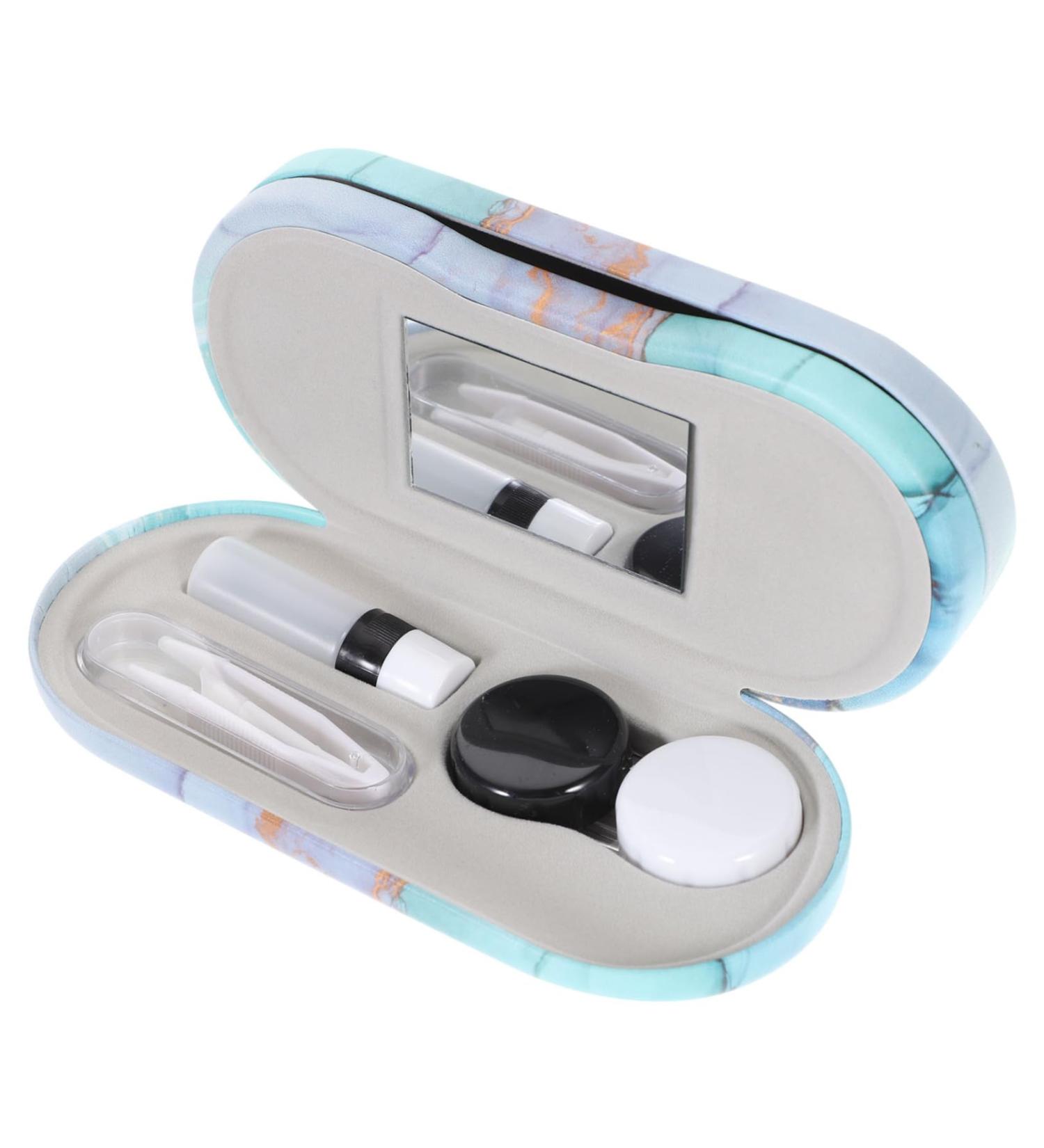 Solustrie Double-Lodged Glasses Case - Multi-Purpose Lens & Contact Holder for Travel | Stylish Sunglasses Decor & Invisible Tool Storage - Buy Online on GoSupps.com