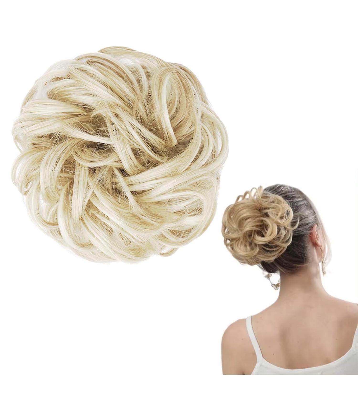 CPJJ 1 item Fluffy meatball head Hair ponytail extension Fake ponytail Hairpiece Hair Ribbon Ponytail Extensions Hair Extensions Wavy Curly Messy Hair Bun Extensions Donut Hair Chignons(A) - Buy Online on GoSupps.com