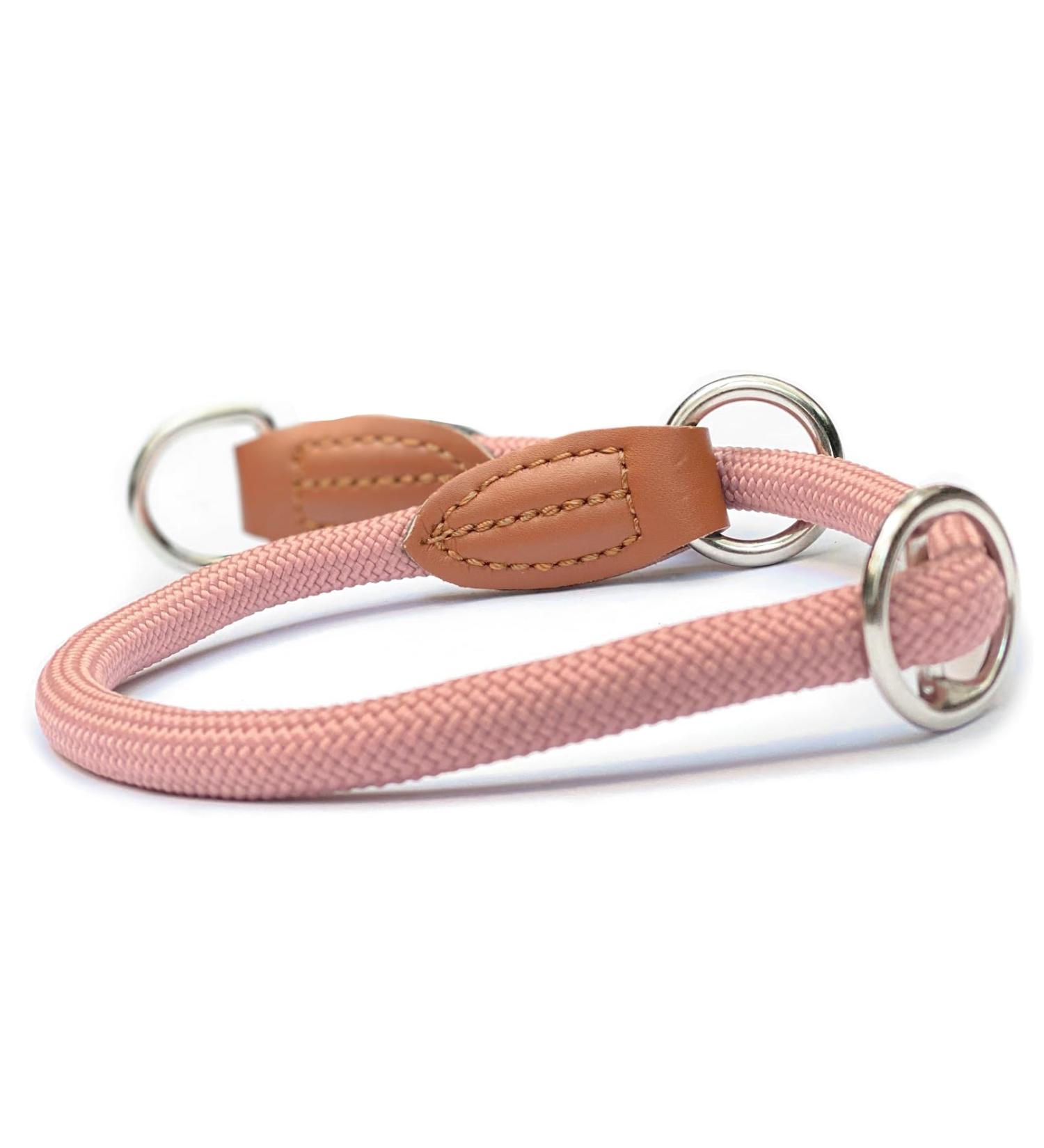Leisegr n Adjustable Paracord Dog Collar - Nylon Devon Model in Palish Rose Pink | Size XL - Perfect for International Shipping - Buy Online on GoSupps.com