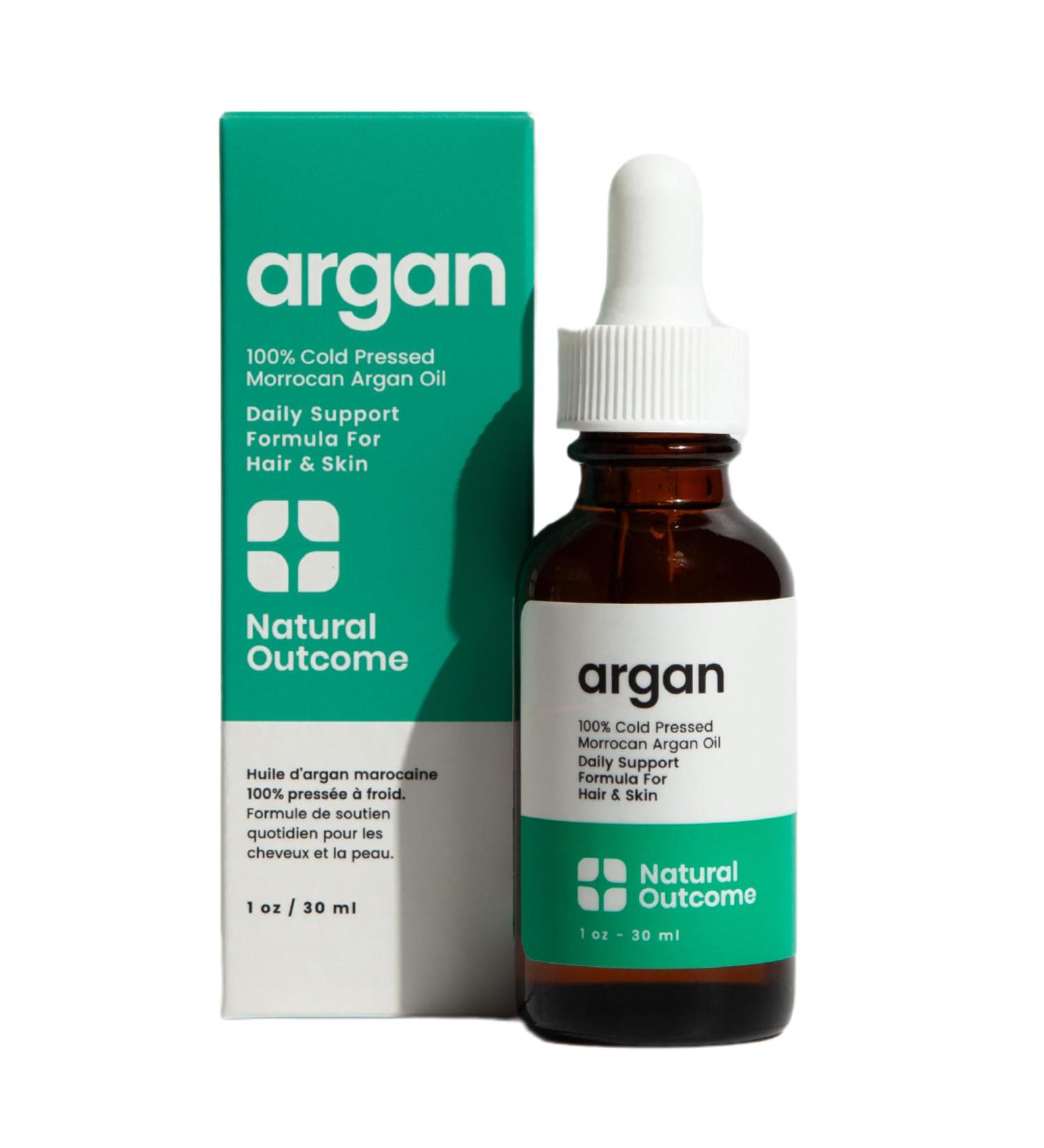 100% Pure Moroccan Argan Oil - Cold-Pressed Lightweight Oil for Face Body & Hair Moisturizing & Hydration (1 oz) | International Shipping - Buy Online on GoSupps.com
