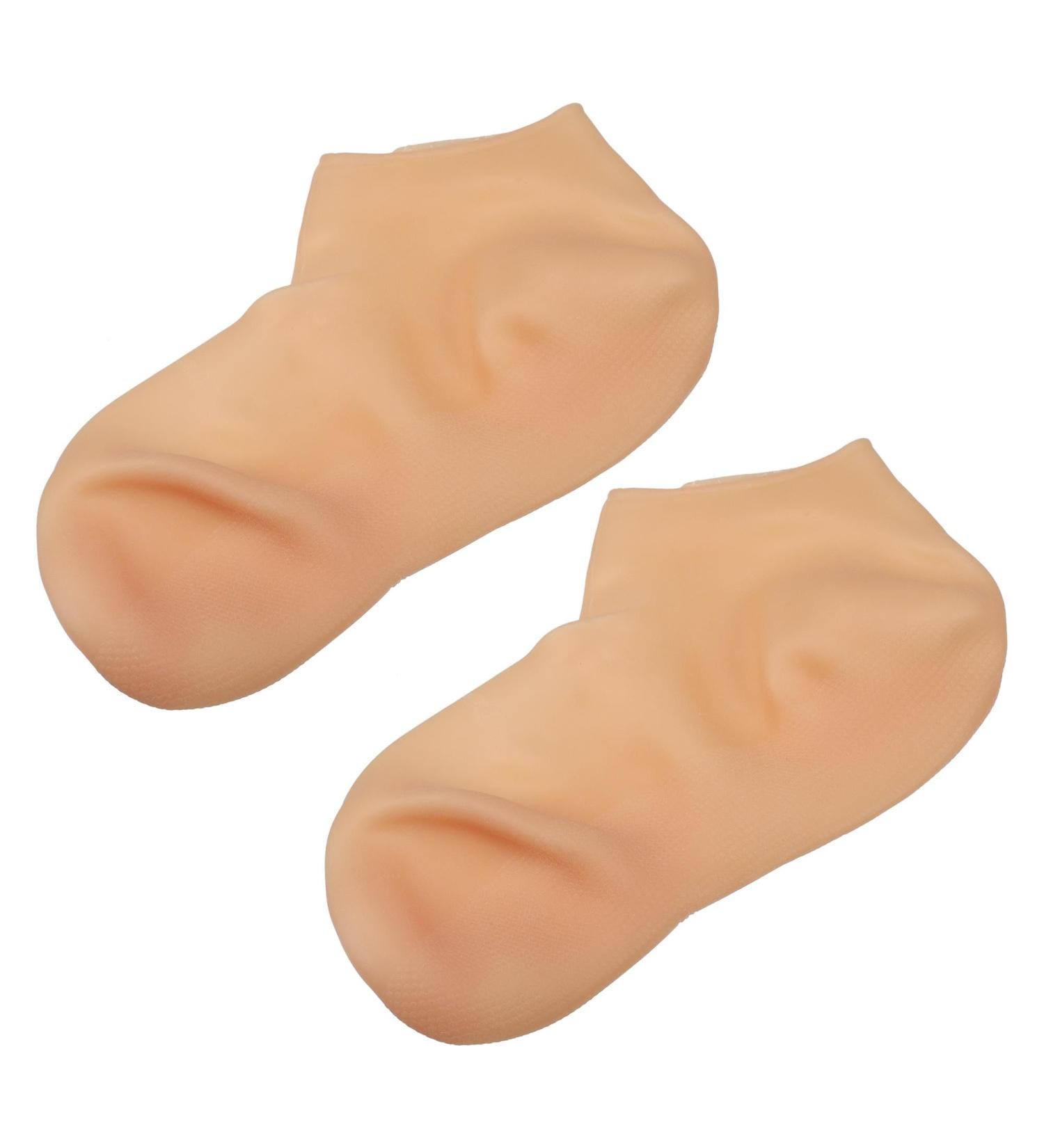 VOCOSTE 1 Pair Moisturizing Gel Socks Cracked Foot Care Protector Ankle Silicone Socks Beige L Size - Buy Online on GoSupps.com