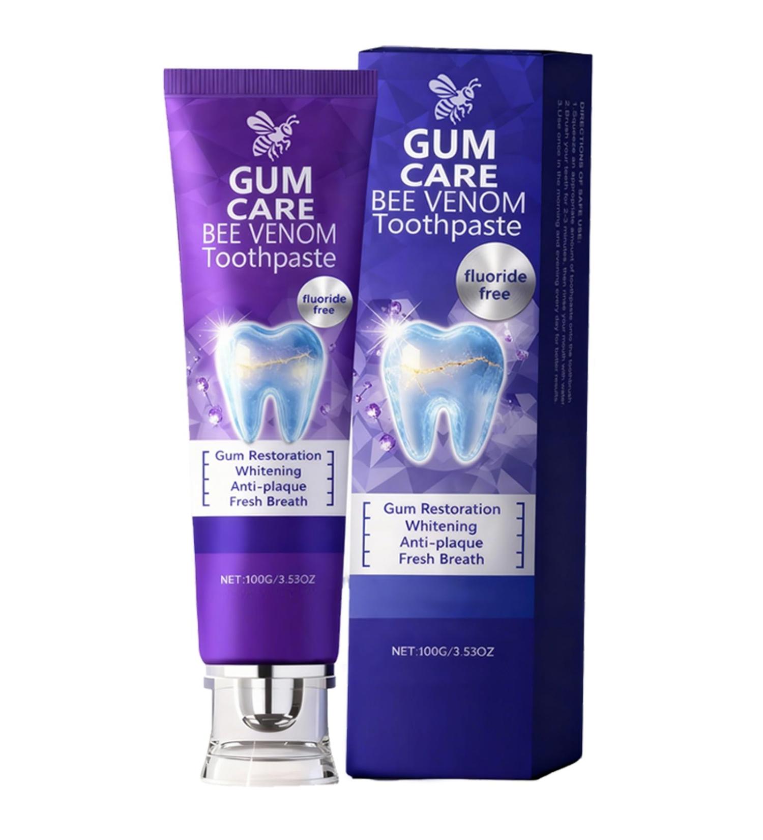 Rolimey Viocore Bee Venom Dental Treatment Toothpaste Natural Toothpastes for Teeth Whitening Toothpaste for Gum Therapy Teeth Whitening Gel Anti-Plaque (1 PCS) - Buy Online on GoSupps.com