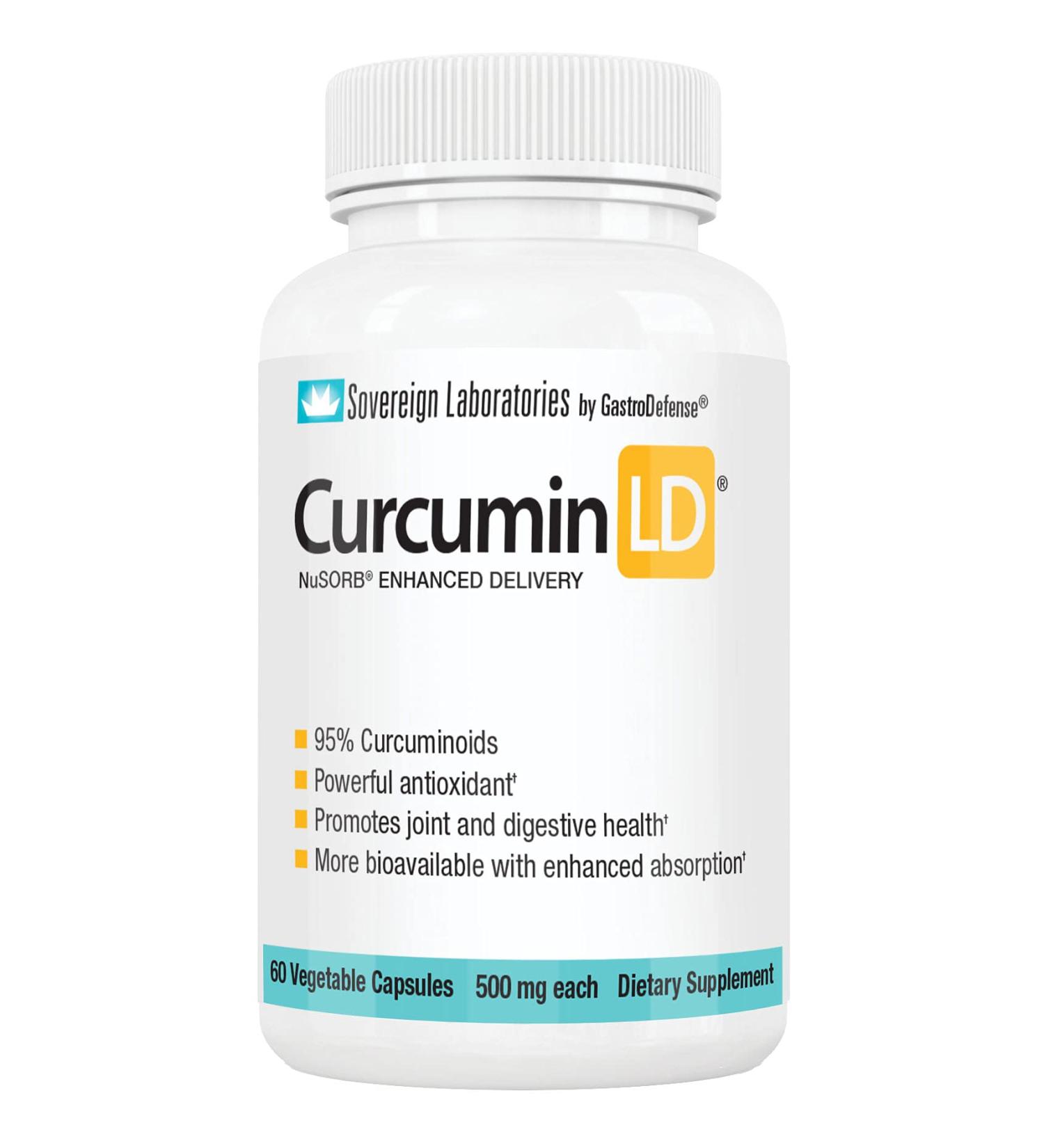 Liposomal Organic Curcumin Capsules 500mg - Gluten-Free, BioPerine-Free for Healthy Joints - Anti-Inflammatory, 2 Month Supply - Buy Online on GoSupps.com
