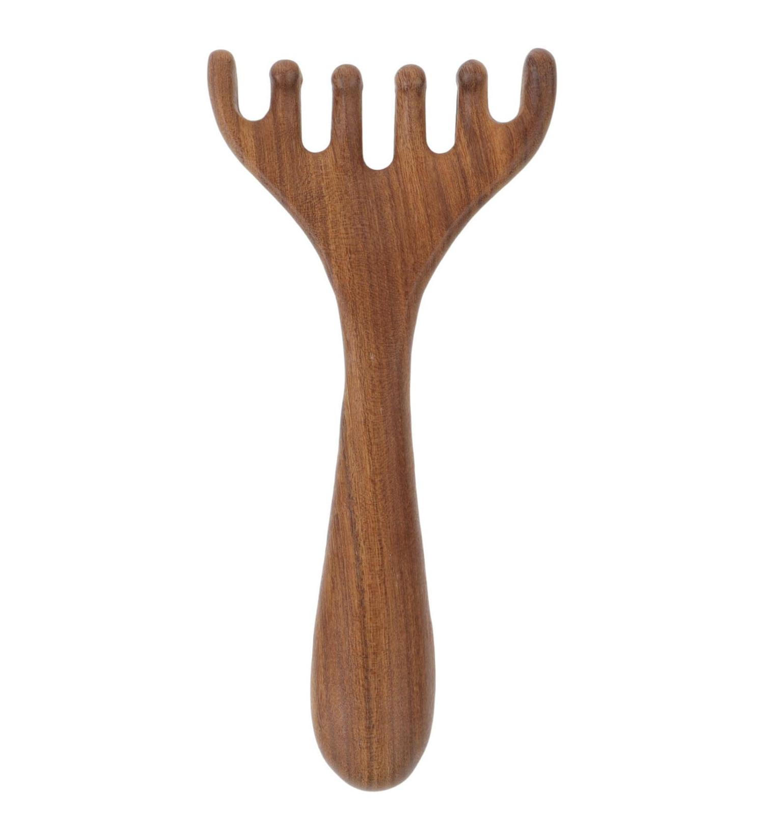 PATKAW Wooden Scalp Massager & Gua Sha - Handheld Head Neck & Face Comb for Ultimate Relaxation - Buy Online on GoSupps.com