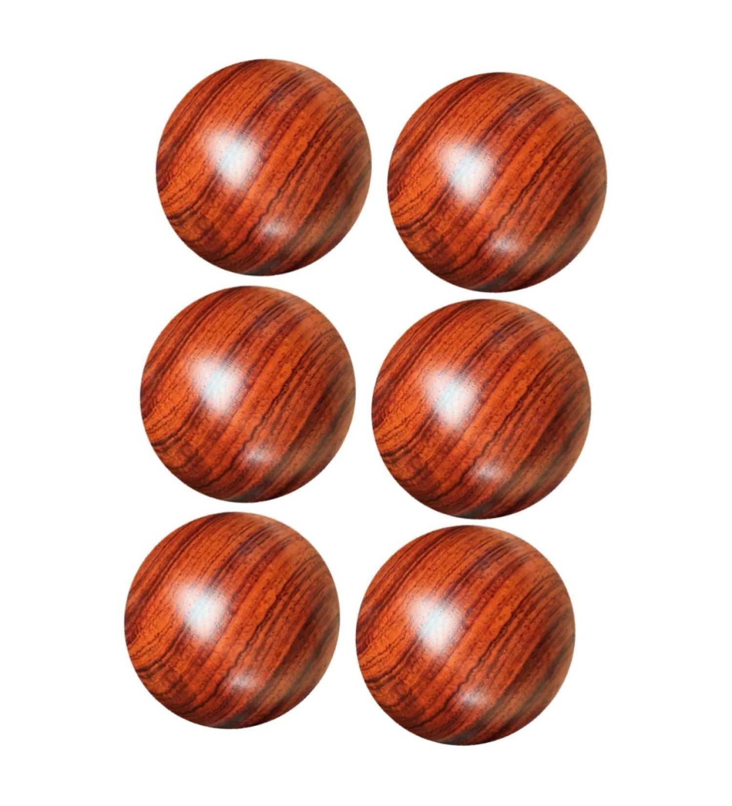 Healeved 6 Pieces Solid Wood Massage Balls - Foot Massage Devices for Muscle Relaxation & Exercise - Buy Online on GoSupps.com