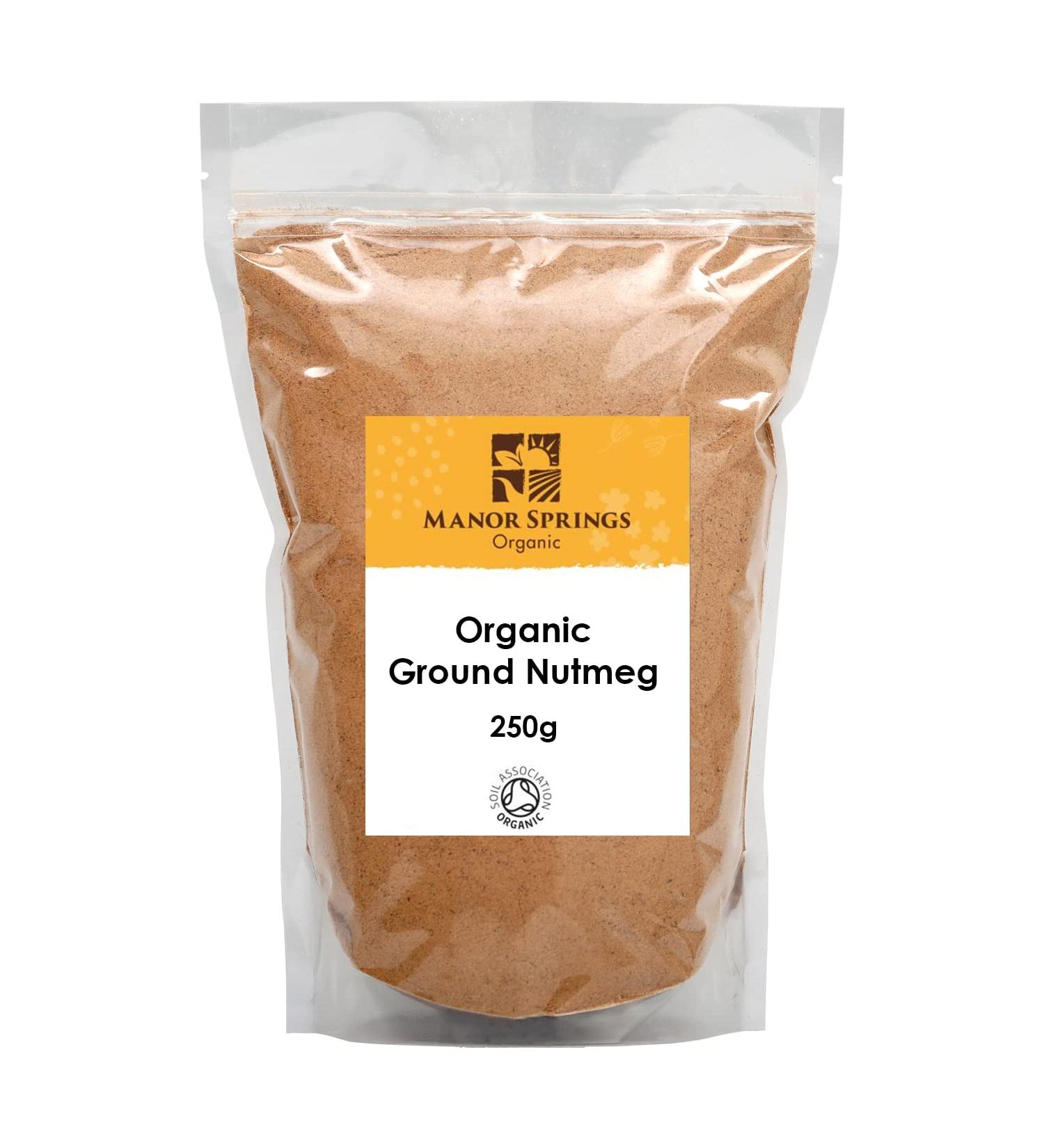 Organic Ground Nutmeg 250g by Manor Springs Organic - Buy Online on GoSupps.com