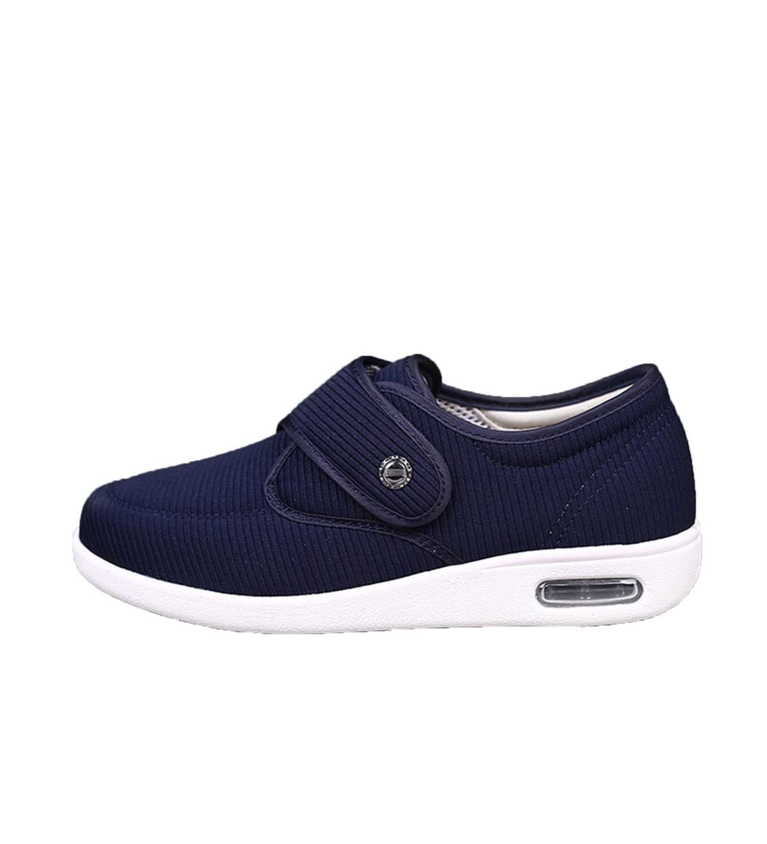 MisFun Diabetic Shoes for Men - Comfortable & Adjustable Swollen Feet Shoes (Blue) - Ideal for Men, Women, and Elderly with Diabetes - Buy Online on GoSupps.com
