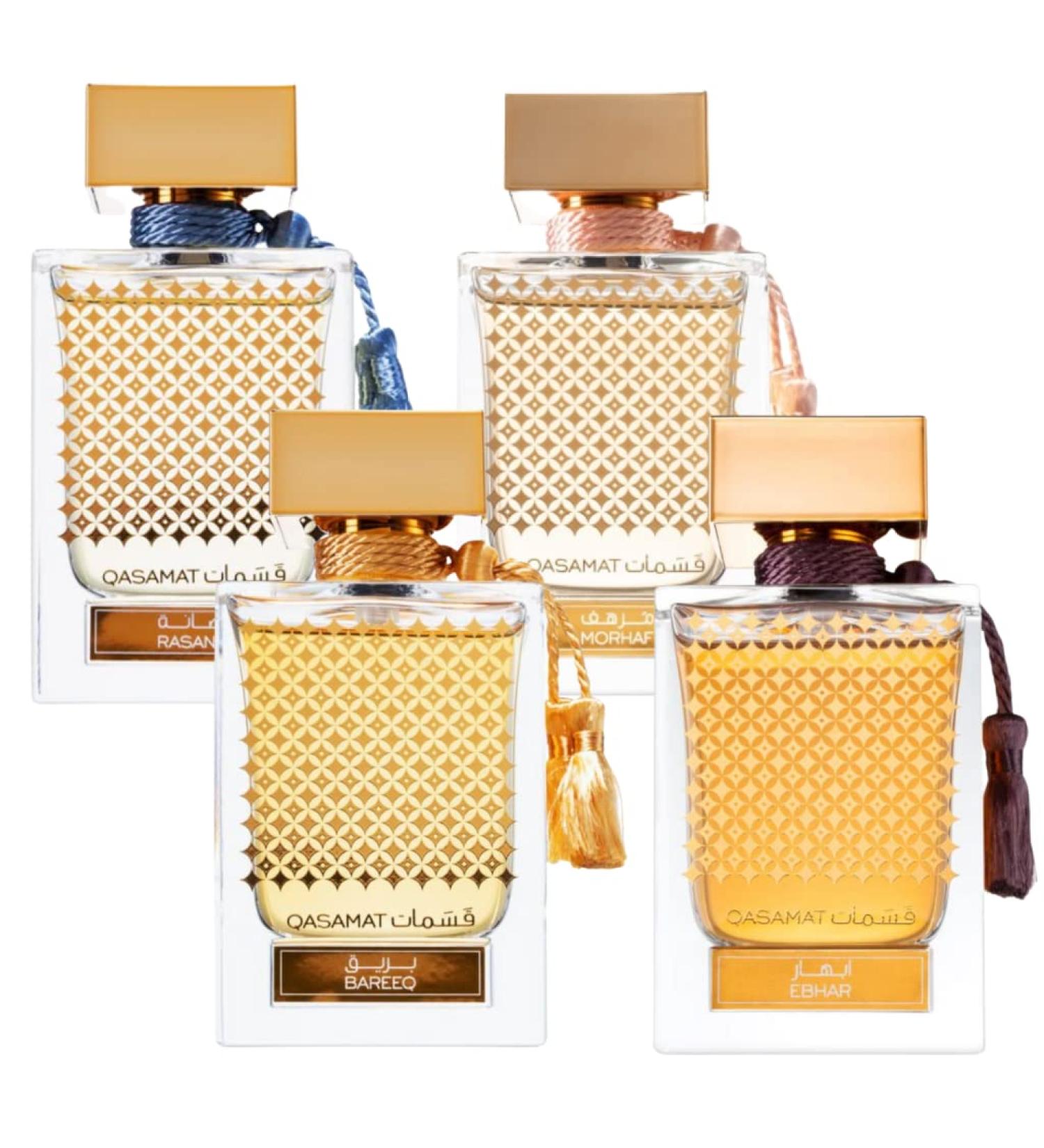 RASASI Qasamat Unisex EDP - Eau De Parfum 65ml(2.1 oz) | Intoxicating Heart w/Damask Rose & Geranium on a Oriental Bed of Precious Woods (Xtra Value Pack) - Buy Online on GoSupps.com