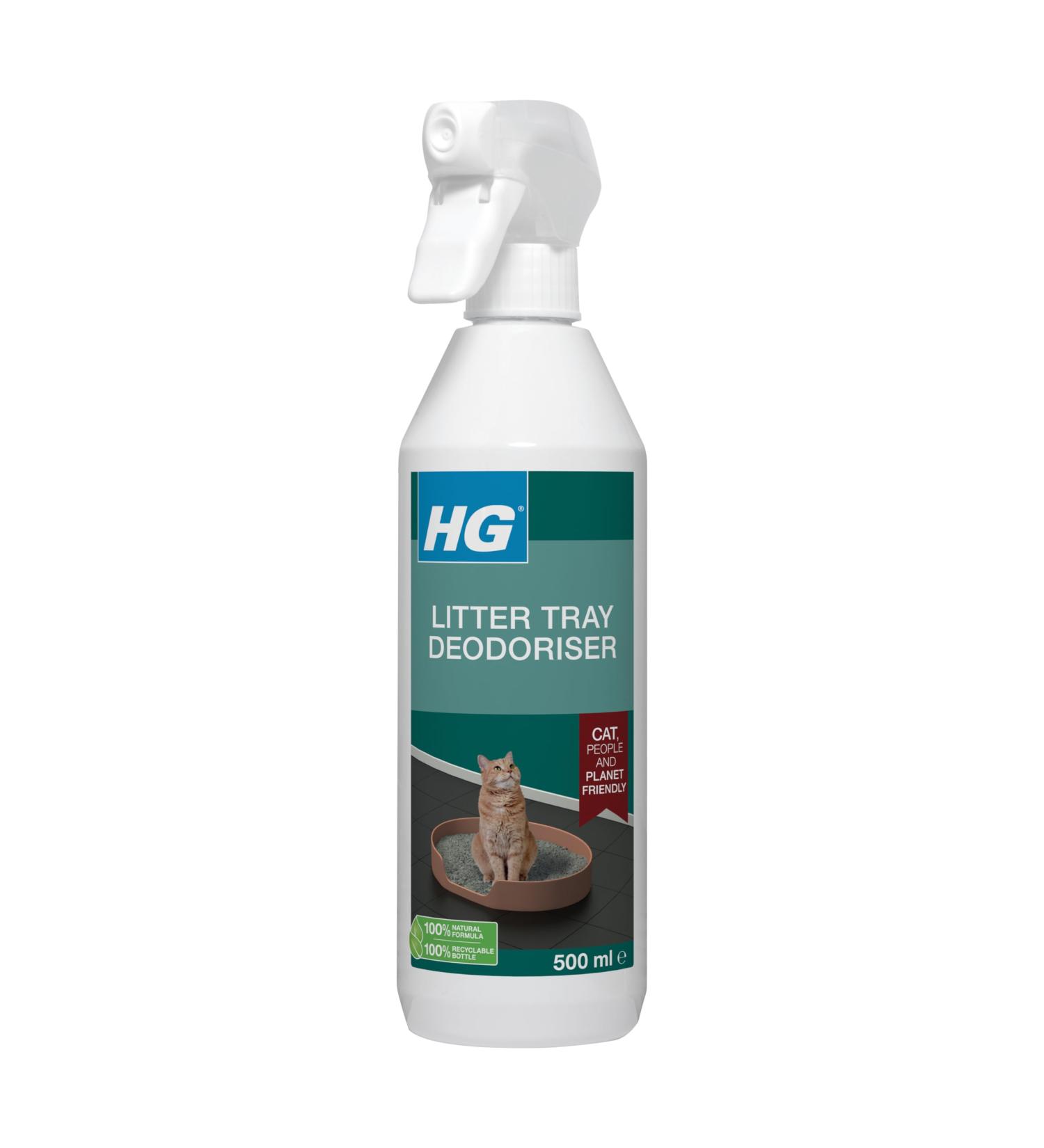 HG Cat Litter Deodorant Natural Cat Litter Deodorizer Spray for Cat Litter Trays Pet Friendly Cat Litter Freshener Effective Cat Urine Odour Remover for Cat Litter Box - 500ml - Buy Online on GoSupps.com