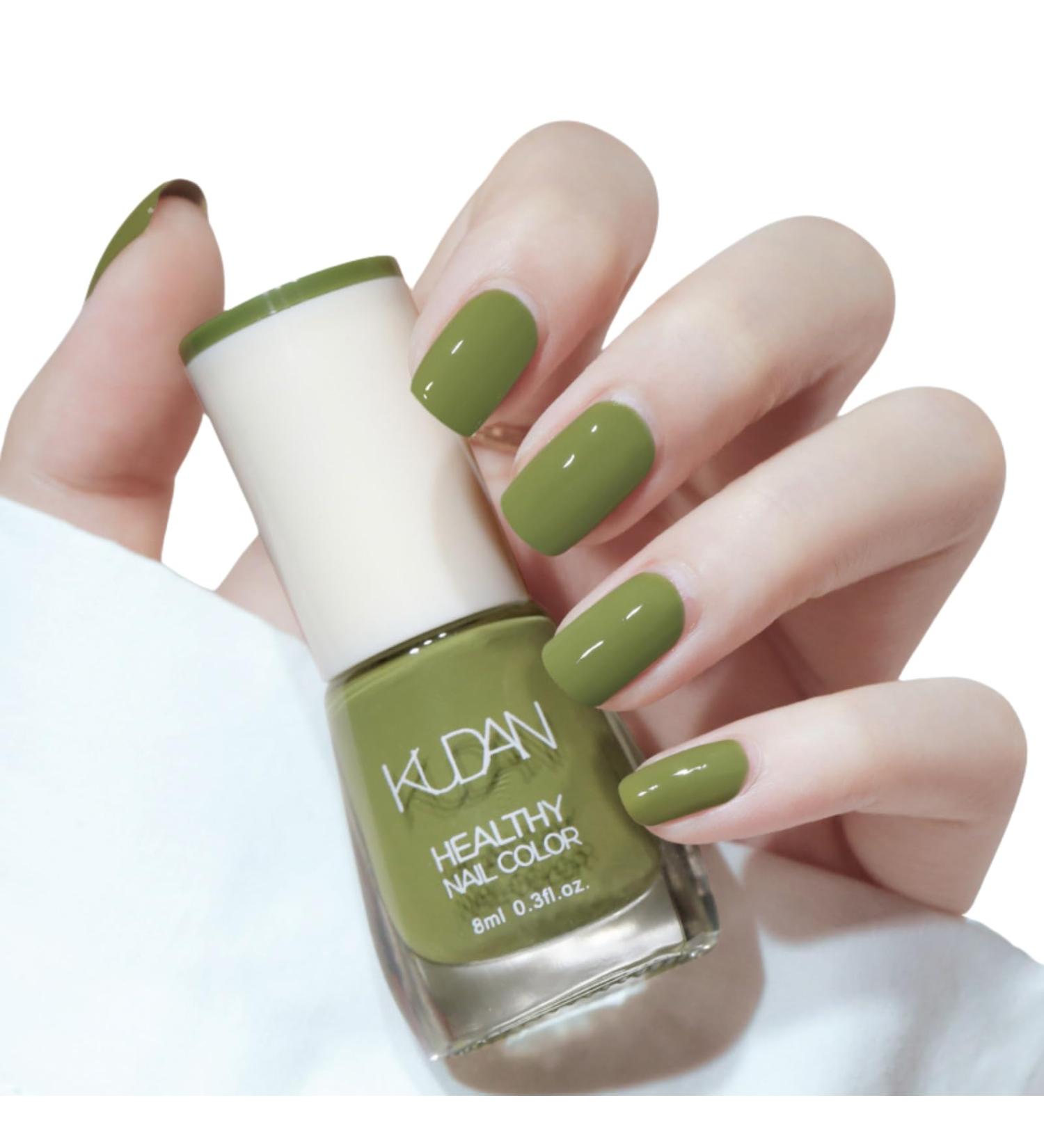 TBeautfave Green Nail Polish Avocado Green Nail Varnish Quick Dry & Long Lasting Nail Varnish Summer Nail Polish Water Based Natural Nail Polish for DIY Nail Art No Need Cure AvocadoGreen - Buy Online on GoSupps.com