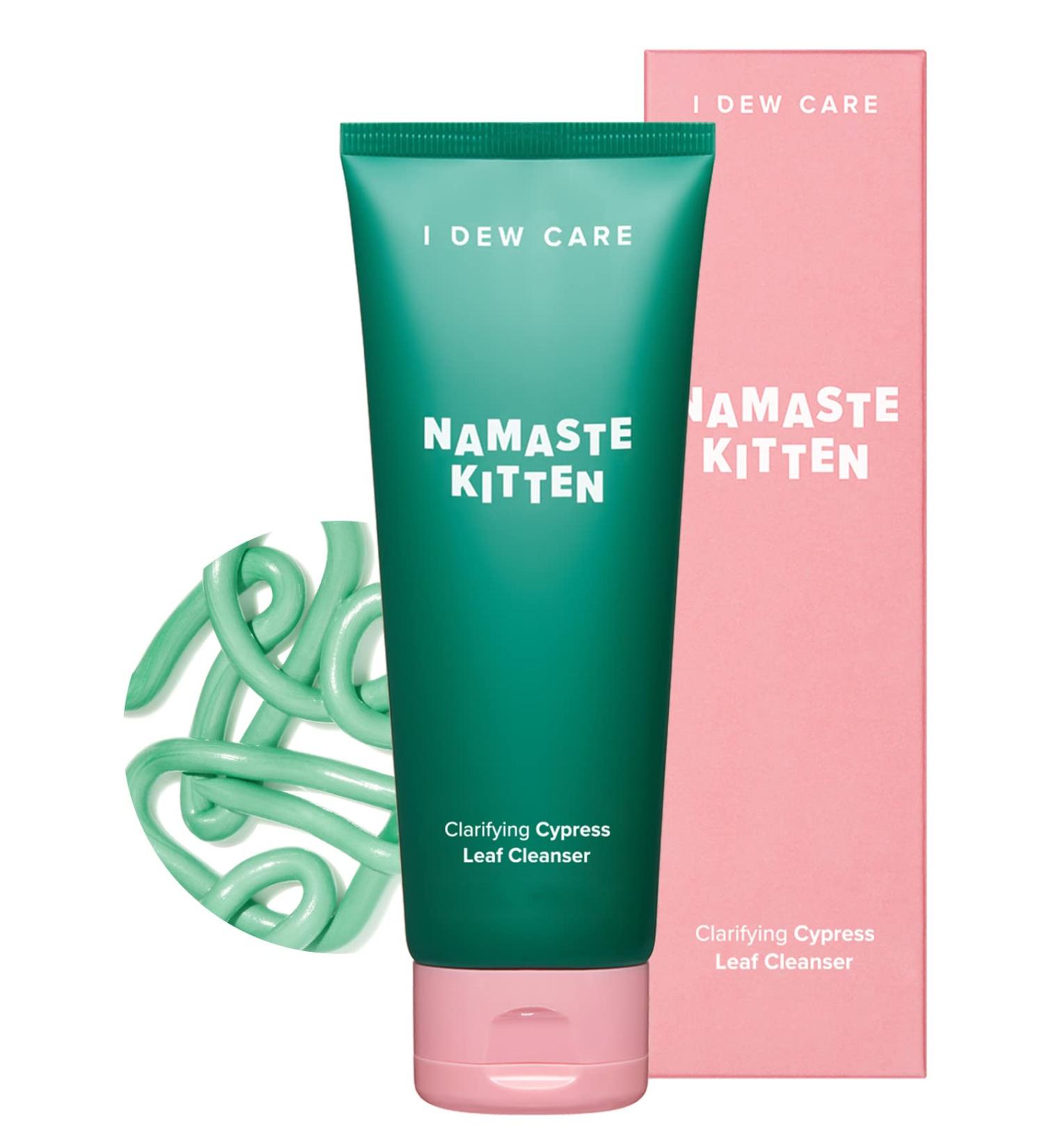I DEW CARE Namaste Kitten Face Wash with Cypress Leaf Extract and SA | Daily Gentle Makeup Remover and Acne Foaming Cleanser | Hydrating Finish | Korean Foam Cleanser for Sensitive Skin - Buy Online on GoSupps.com