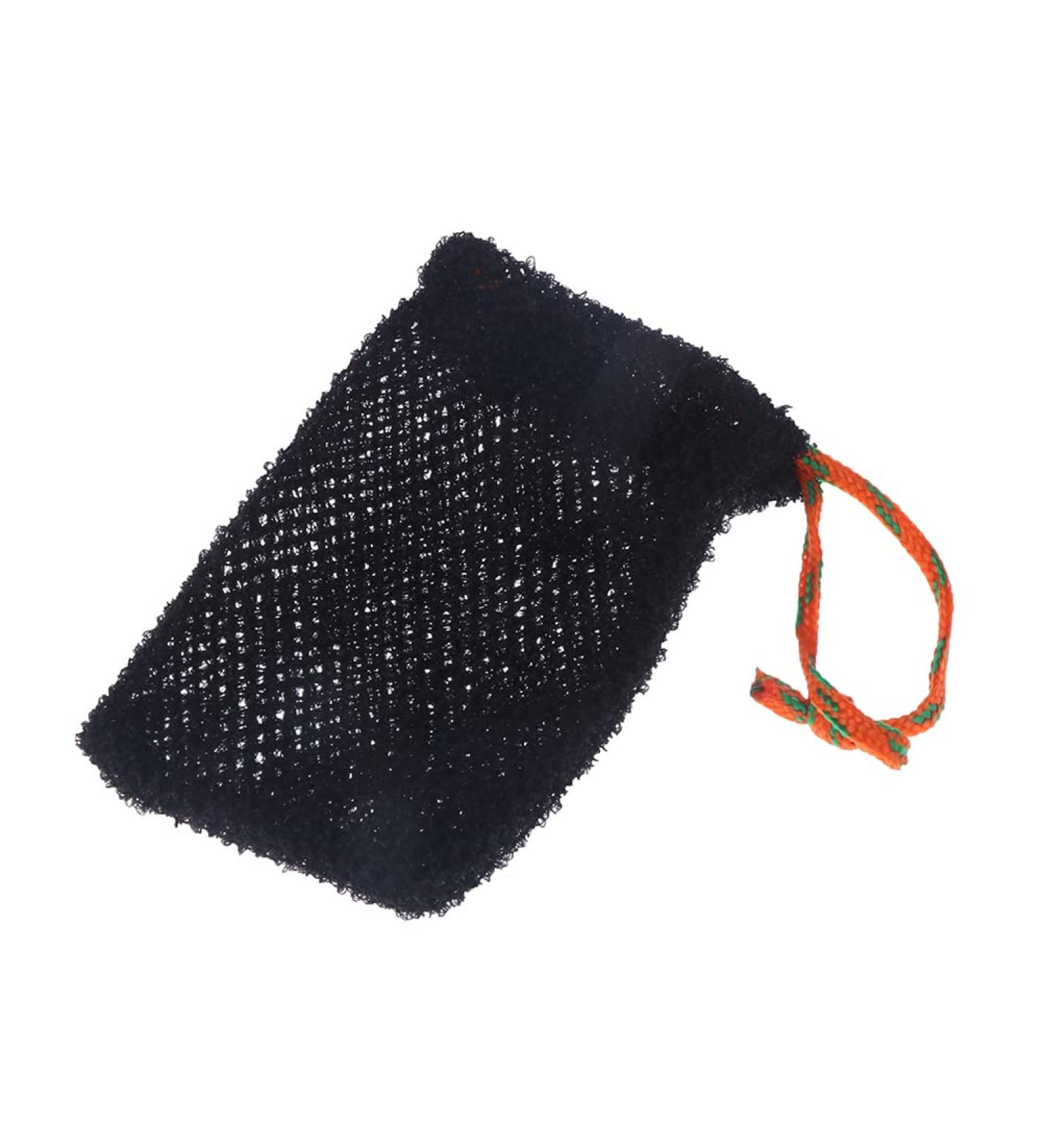 Kekafu Soap Saver Pouch - Exfoliating Mesh Soap Bags for Bar Soap | Shower Soap Holder for Women Men & Girls - Black - Buy Online on GoSupps.com