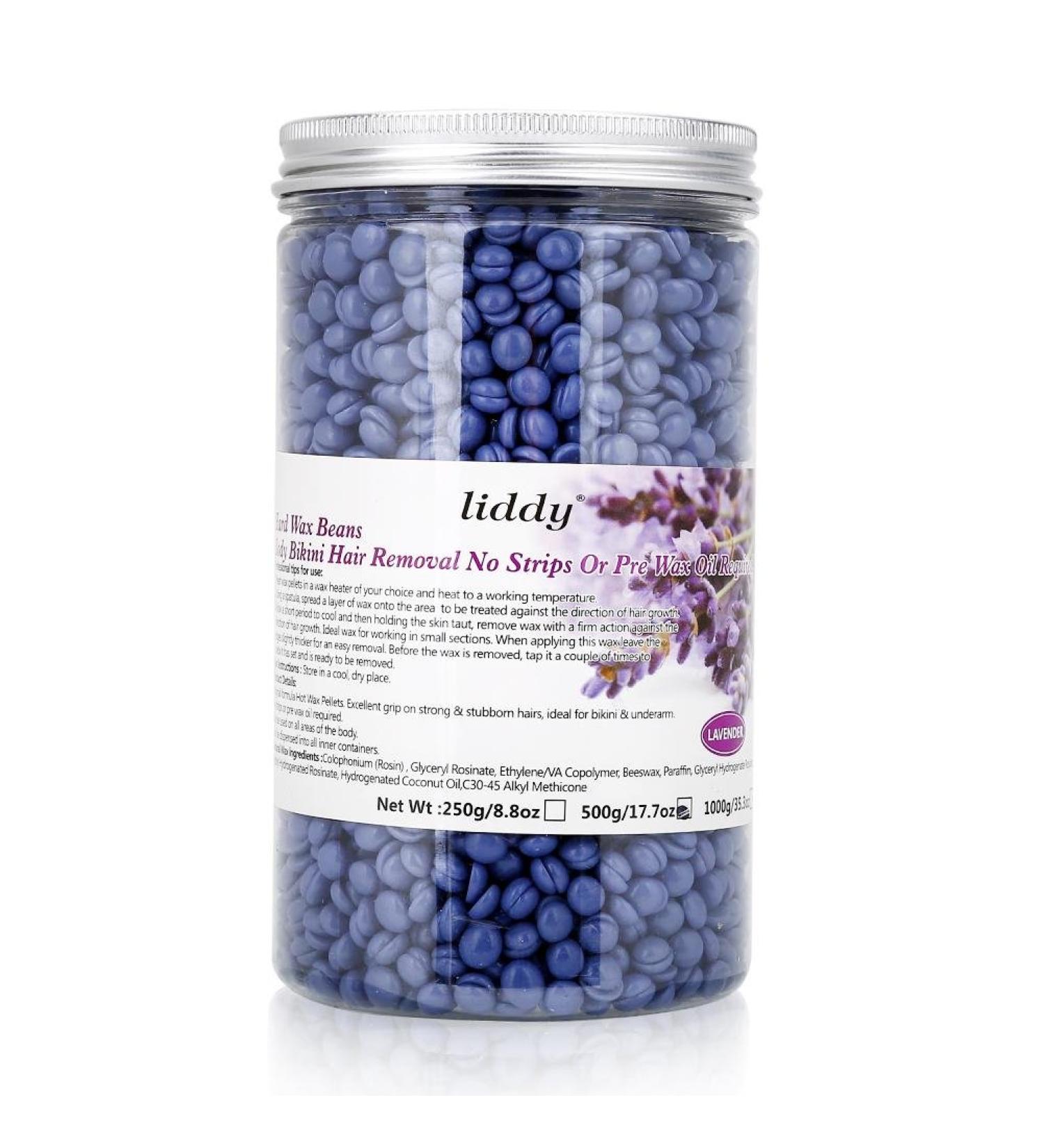 Hartwachs Beans 500g - Painless Hot Wax for Women & Men | Lavender Full Body Hair Remover - Buy Online on GoSupps.com