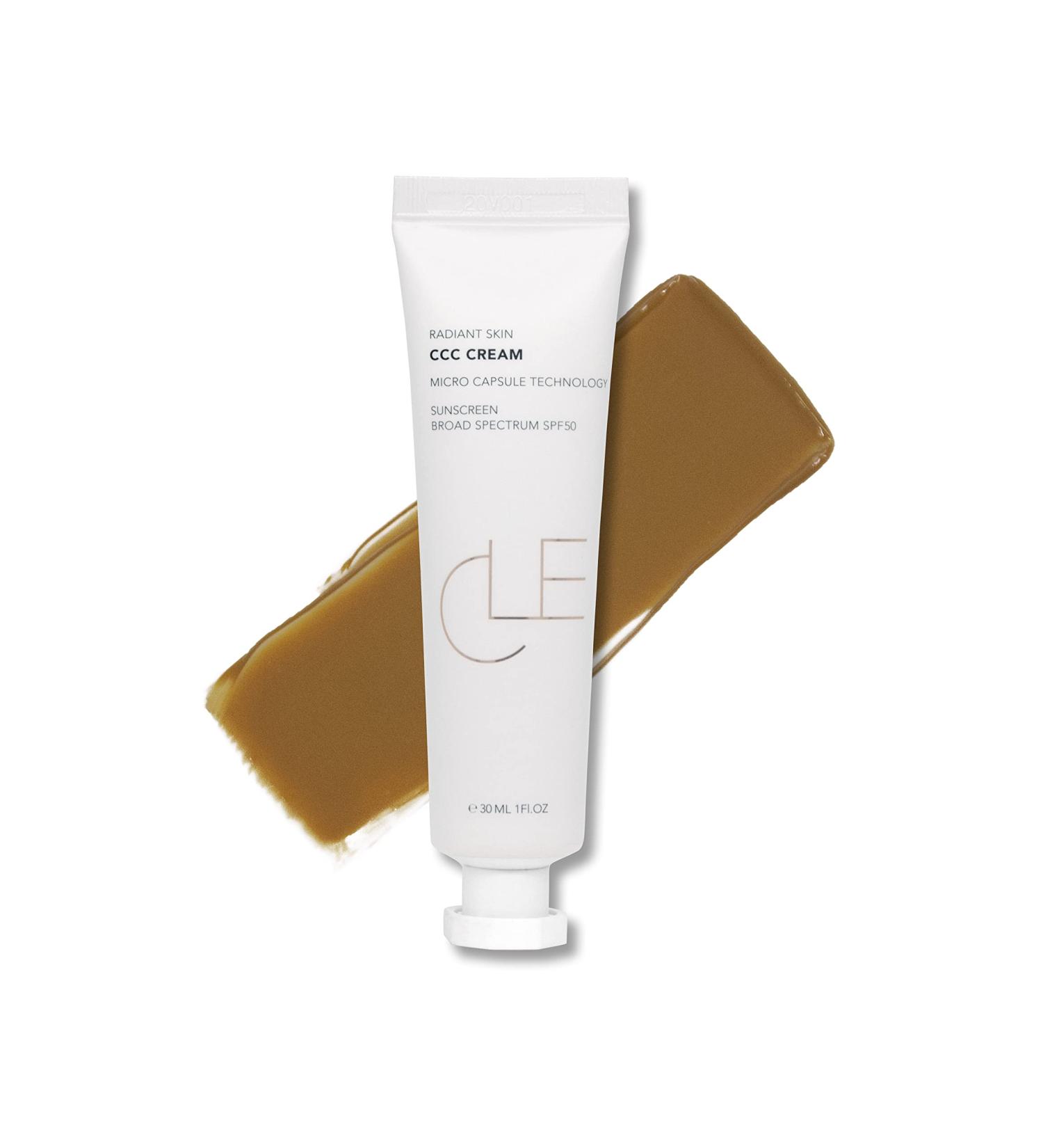 CLE Cosmetics CCC Cream Foundation SPF 50 (Warm Medium Deep) - BB and CC Cream Hybrid for Multi-Purpose Beauty Primer - Buy Online on GoSupps.com