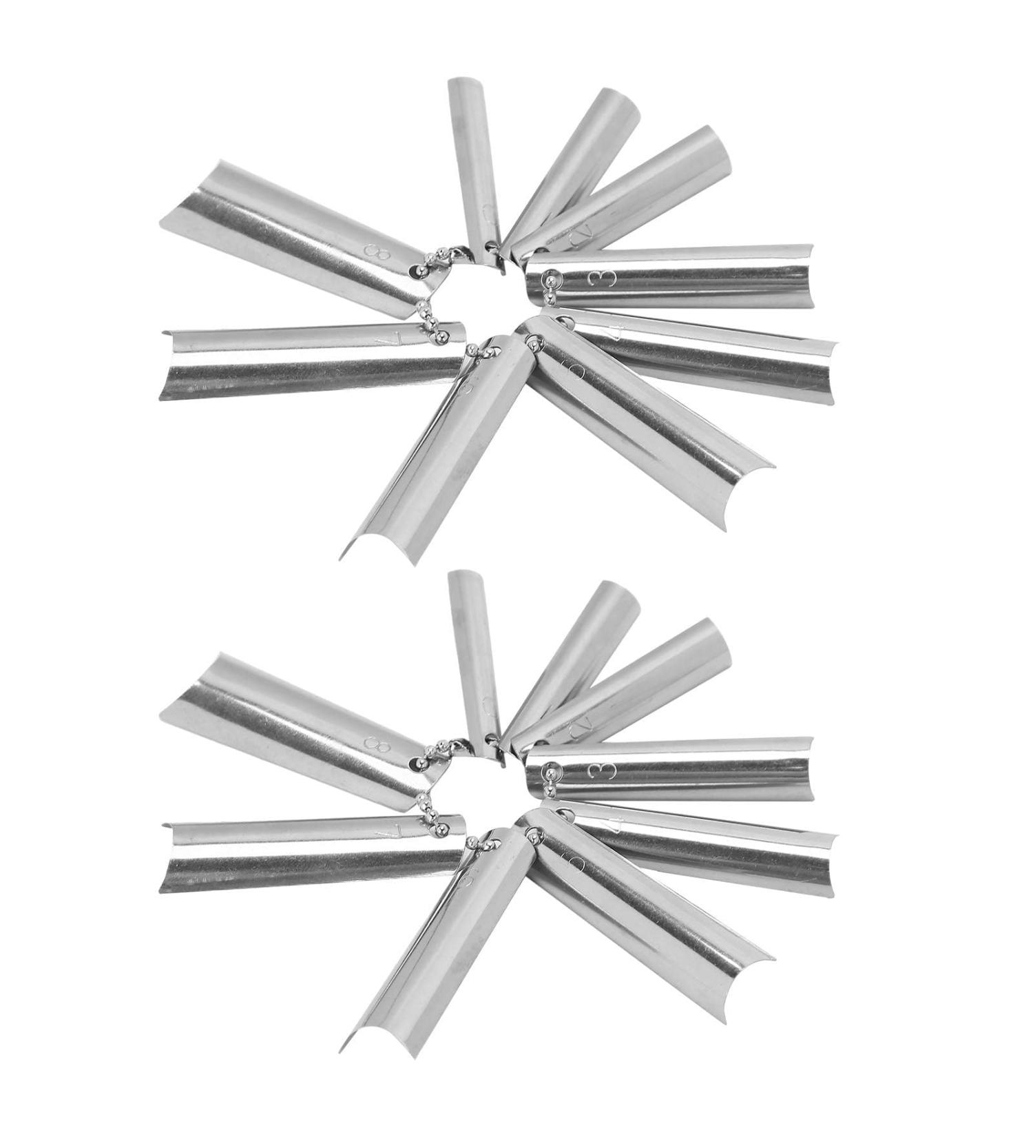 18-Part French Nail Cutter Set | Deep C-Shaped & Single Peaks | Perfect French Manicure Tool - 9 Sizes Available - Buy Online on GoSupps.com