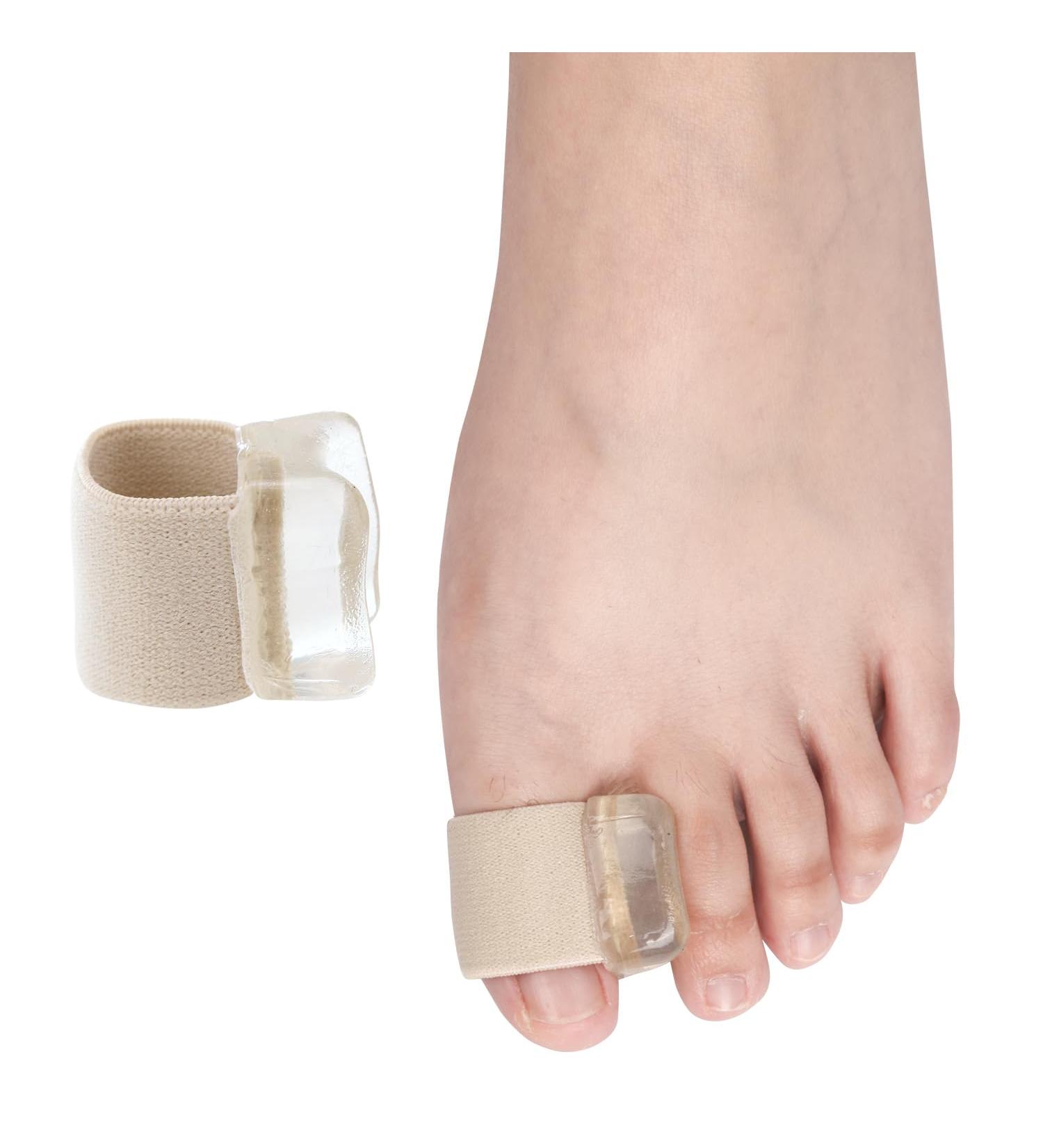 Ajoysoul Advanced Toe Separator - 6 Pack Big Toe Spacer with Elastic Band - Soft Gel Bunion Corrector for Bunions, Overlapping Toes, Calluses - Bunion Pad for Women and Men - Apricot - Buy Online on GoSupps.com