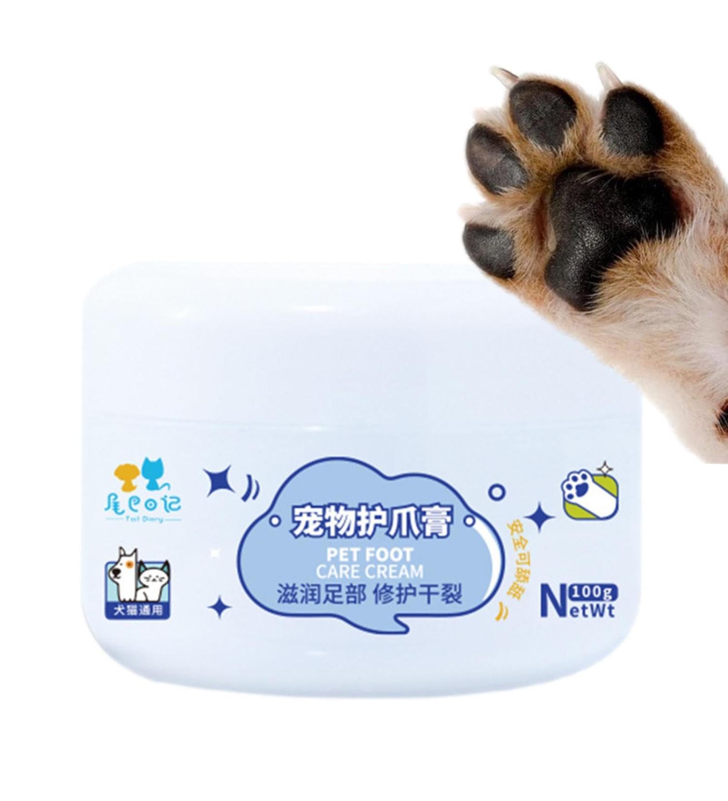 Idezek Dog Paw Cream Moisturizer Dog Paw Cream - 100g Dog Foot Balm Moisturizing for Paws Paw Soother Moisturizing Repair Cream for Dogs - Buy Online on GoSupps.com