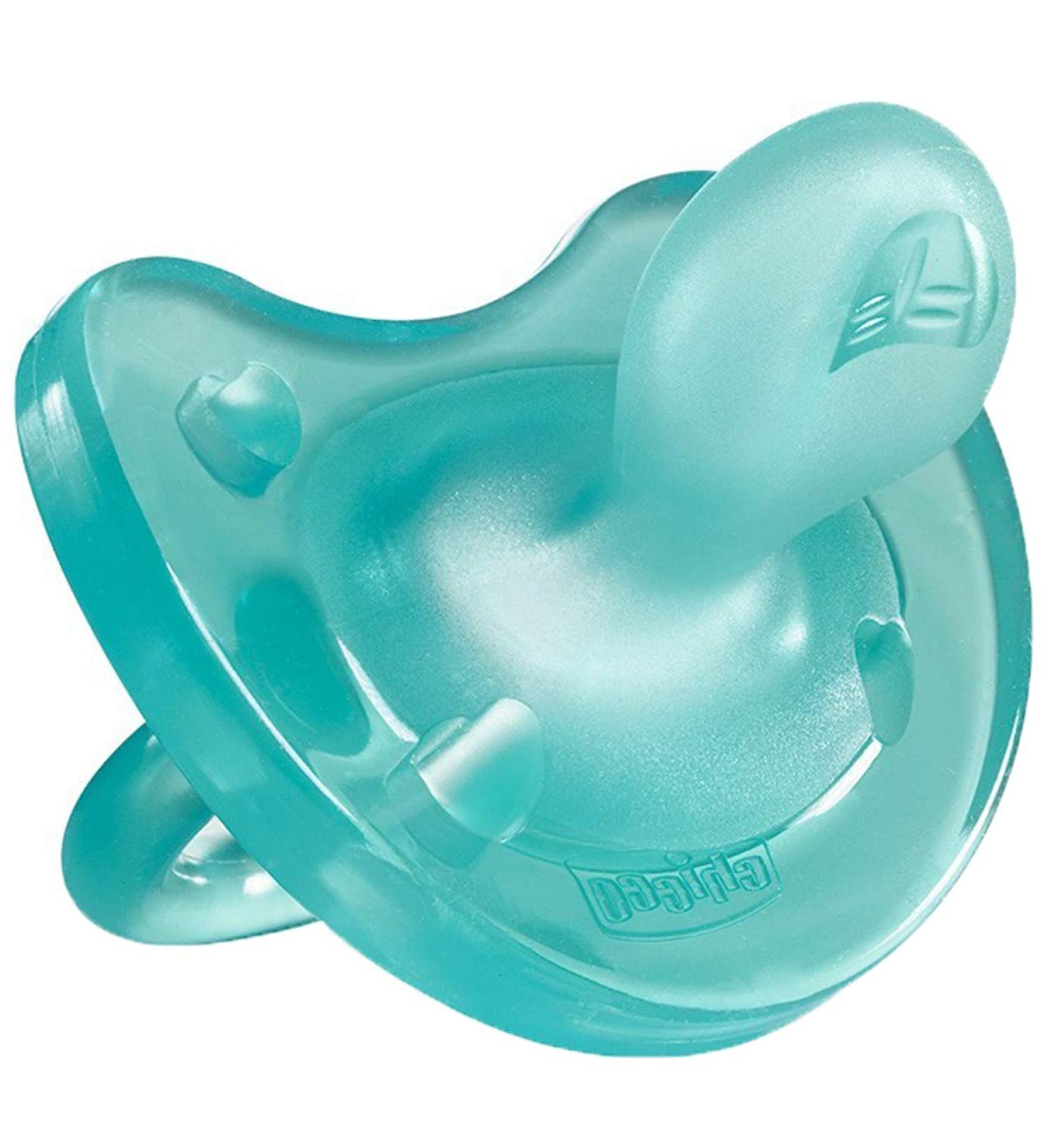 Physio Soft pacifier silicone 6-16 m light blue 1 piece