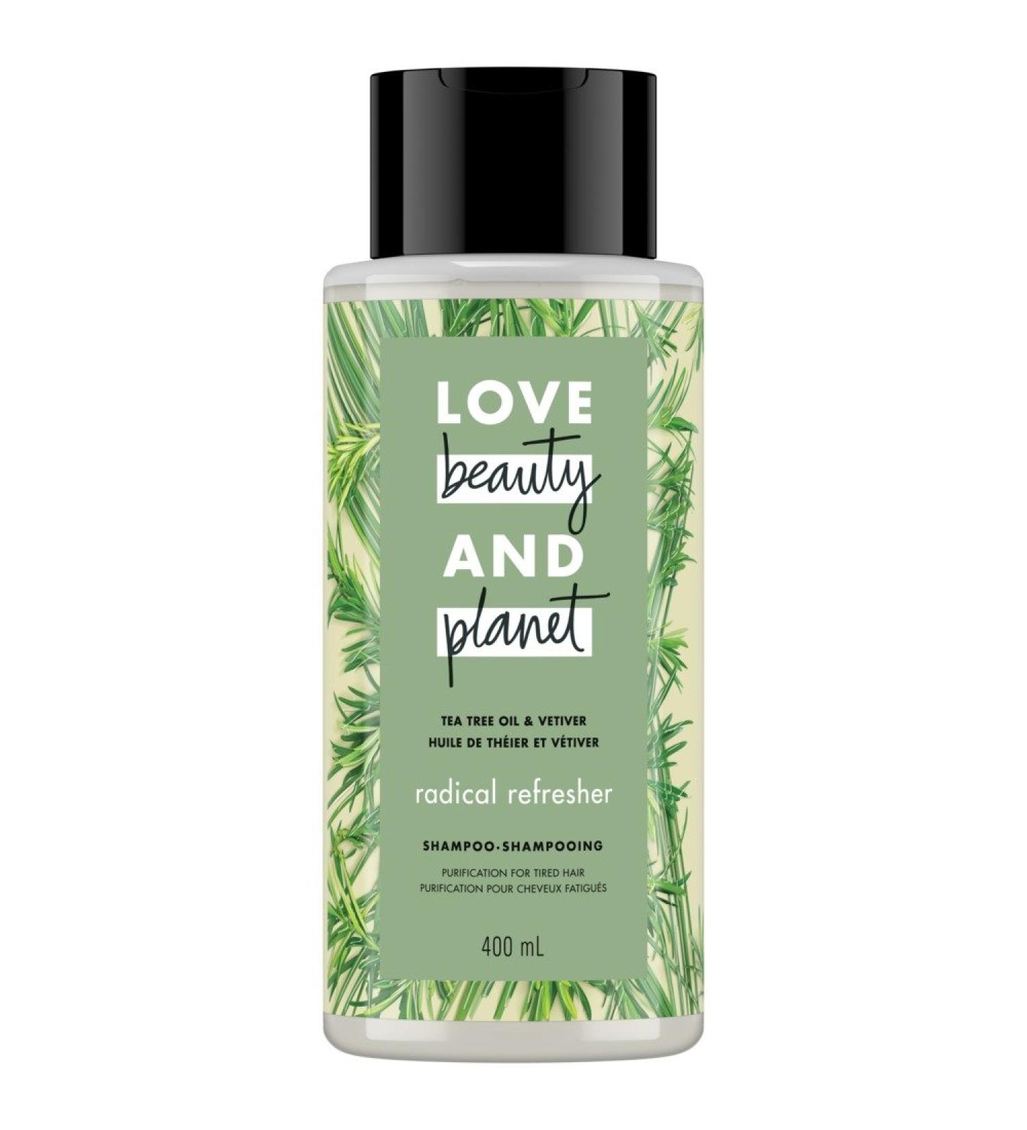 Buy Love Beauty and Planet Tea Tree Oil & Vetiver Shampoo 400ml - Nourishing & Eco-Friendly Hair Care - Buy Online on GoSupps.com