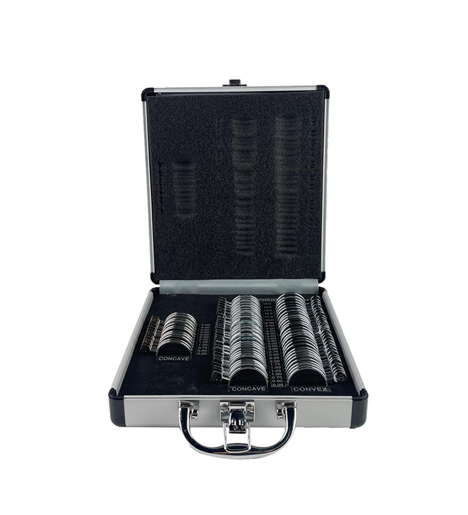 Yancheng Loudly Trial Lens Set Professional Optometry Trial Lens Set 68 Pieces with Metal Rims and Aluminum Case - Buy Online on GoSupps.com