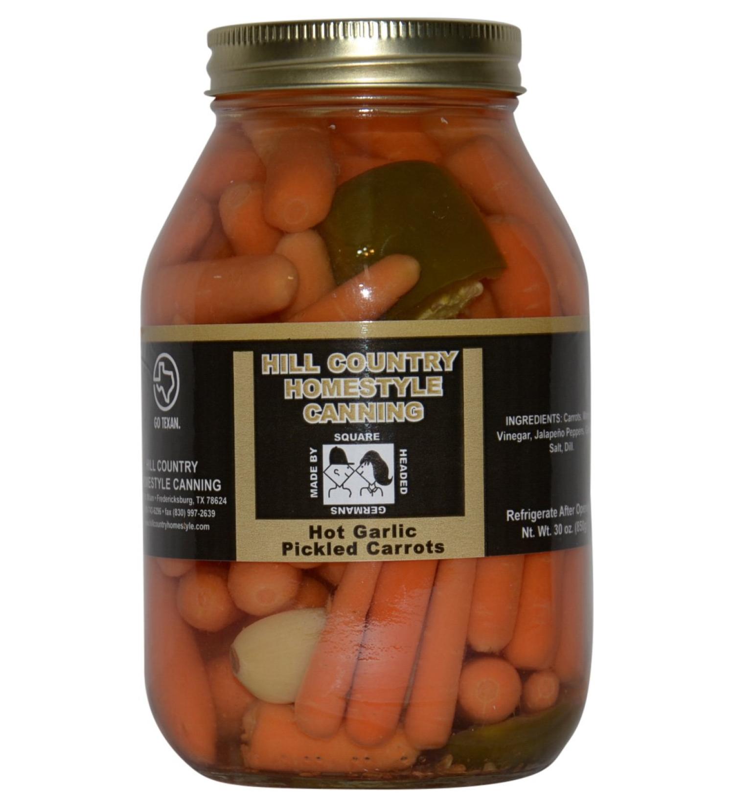 Texas Hill Country Hot Garlic Dill Carrots 32oz