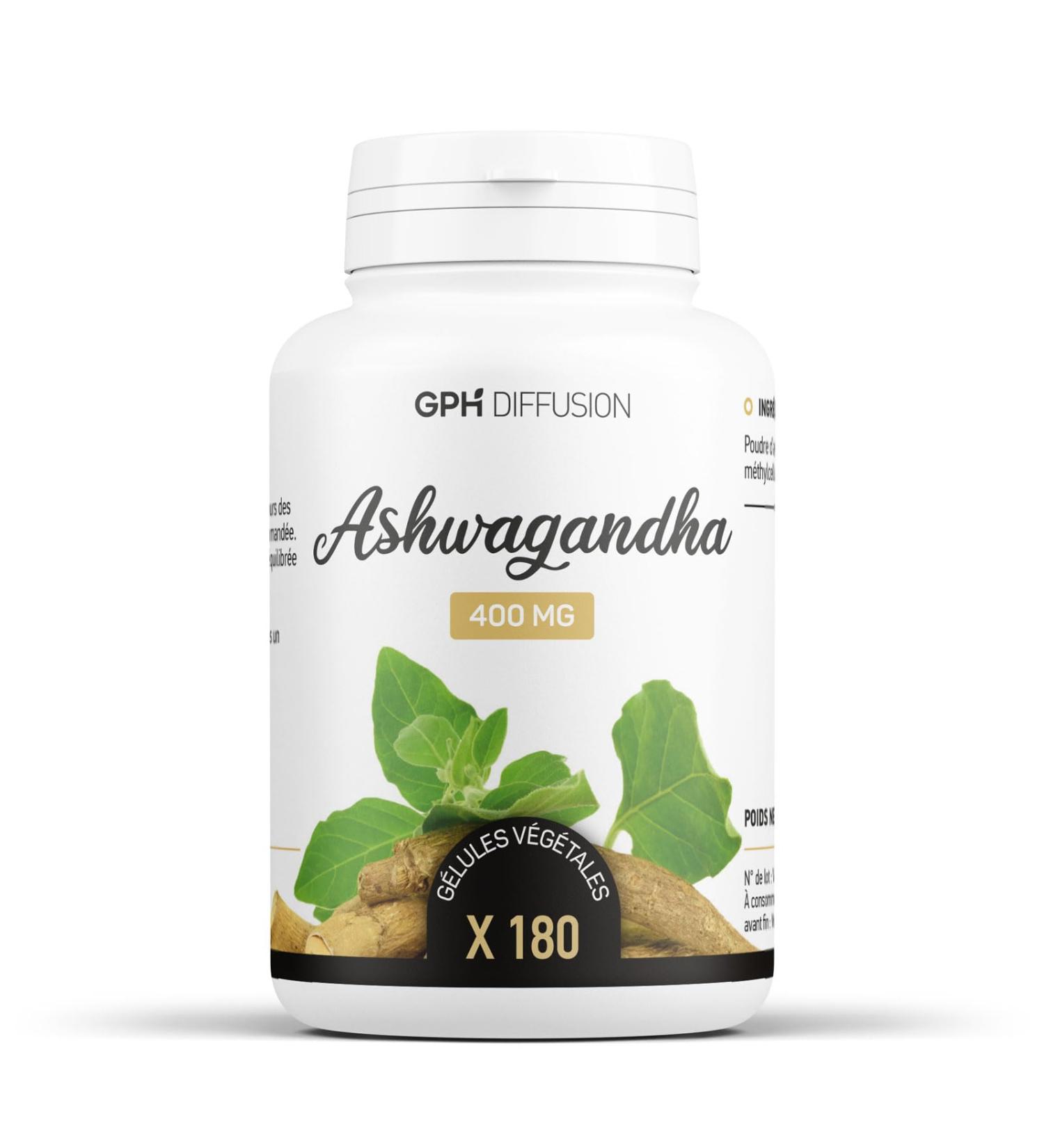 Ashwagandha racine - 400 mg - 180 g lules v g tales - Buy Online on GoSupps.com