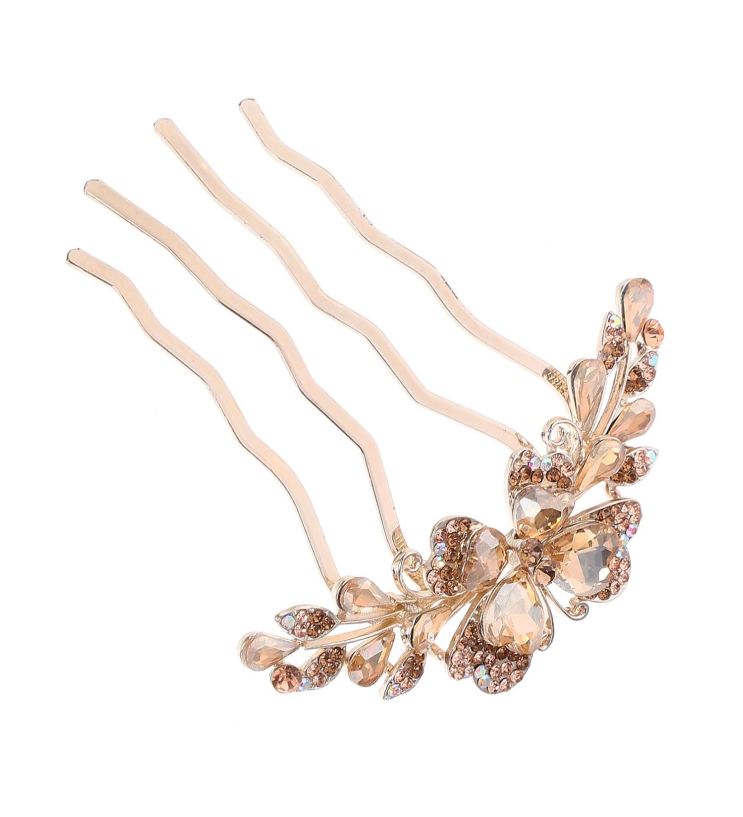BIUDECO Hair Comb Rhinestone Side Comb Rhinestone Hair Pin Rhinestone Hair Clips for Women Bride Headpiece Vintage Hair Accessories Girl Headpiece Bridal Hair Accessory Hair Side Comb - Buy Online on GoSupps.com
