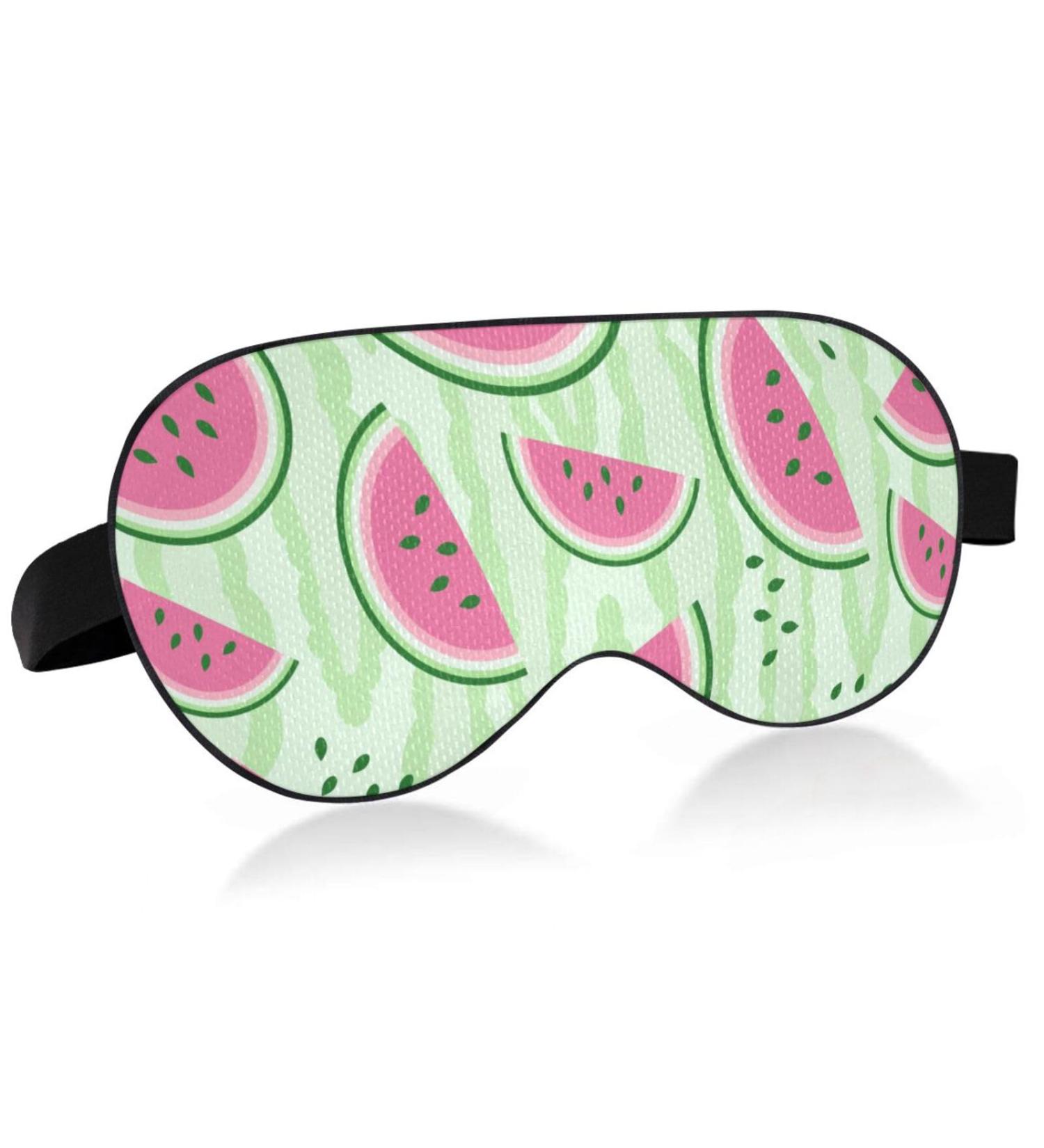 Adjustable Light Blocking Eye Mask for Deep Sleep and Travel - Breathable Men and Women's Eye Mask for Yoga, Meditation, and Business Trips - Watermelon - Buy Online on GoSupps.com