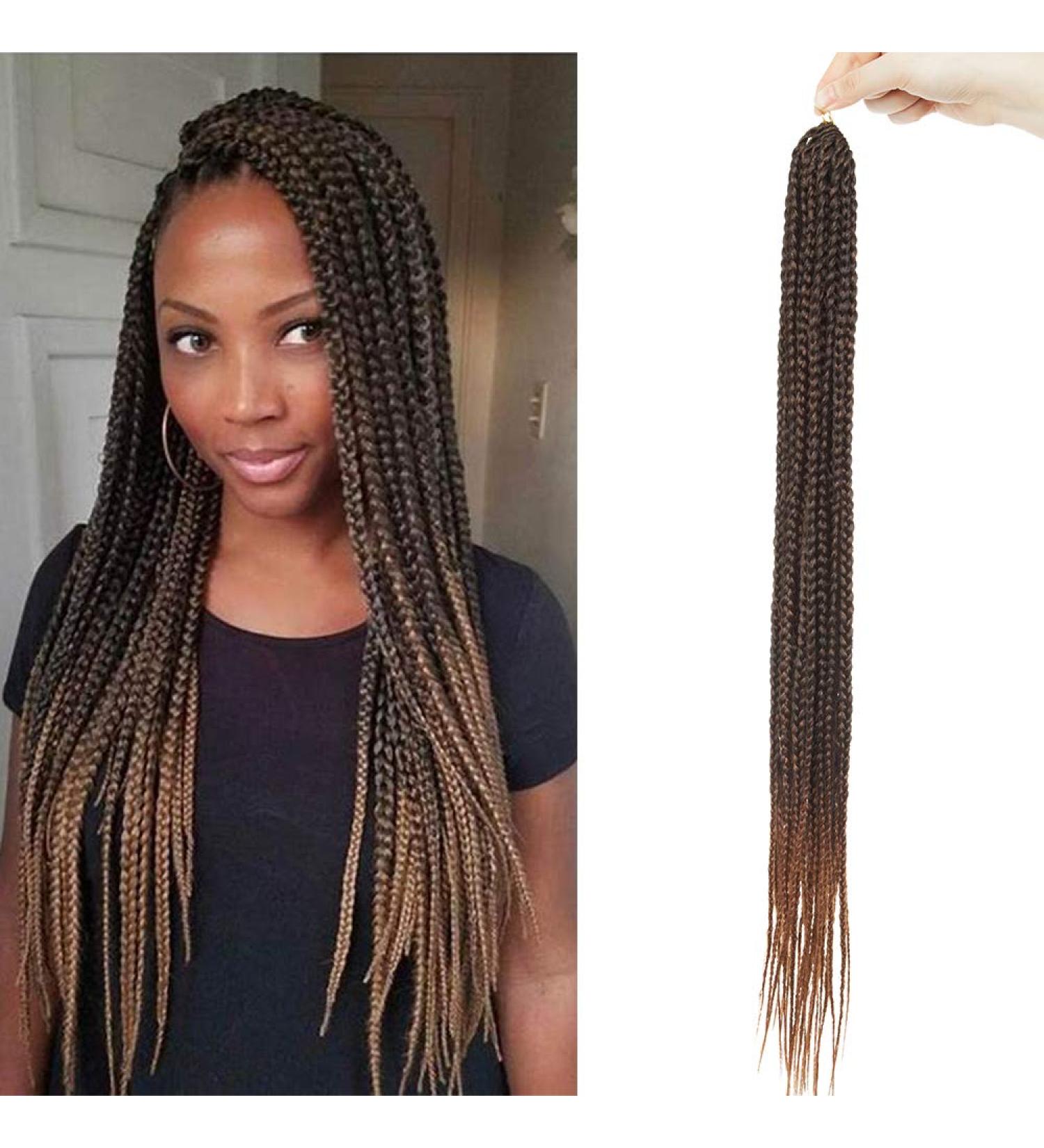 Sego Crochet Braids - Afro Twist Synthetic Hair Extensions (24 Strands) in Natural Black & Light Brown | International Shipping - Buy Online on GoSupps.com