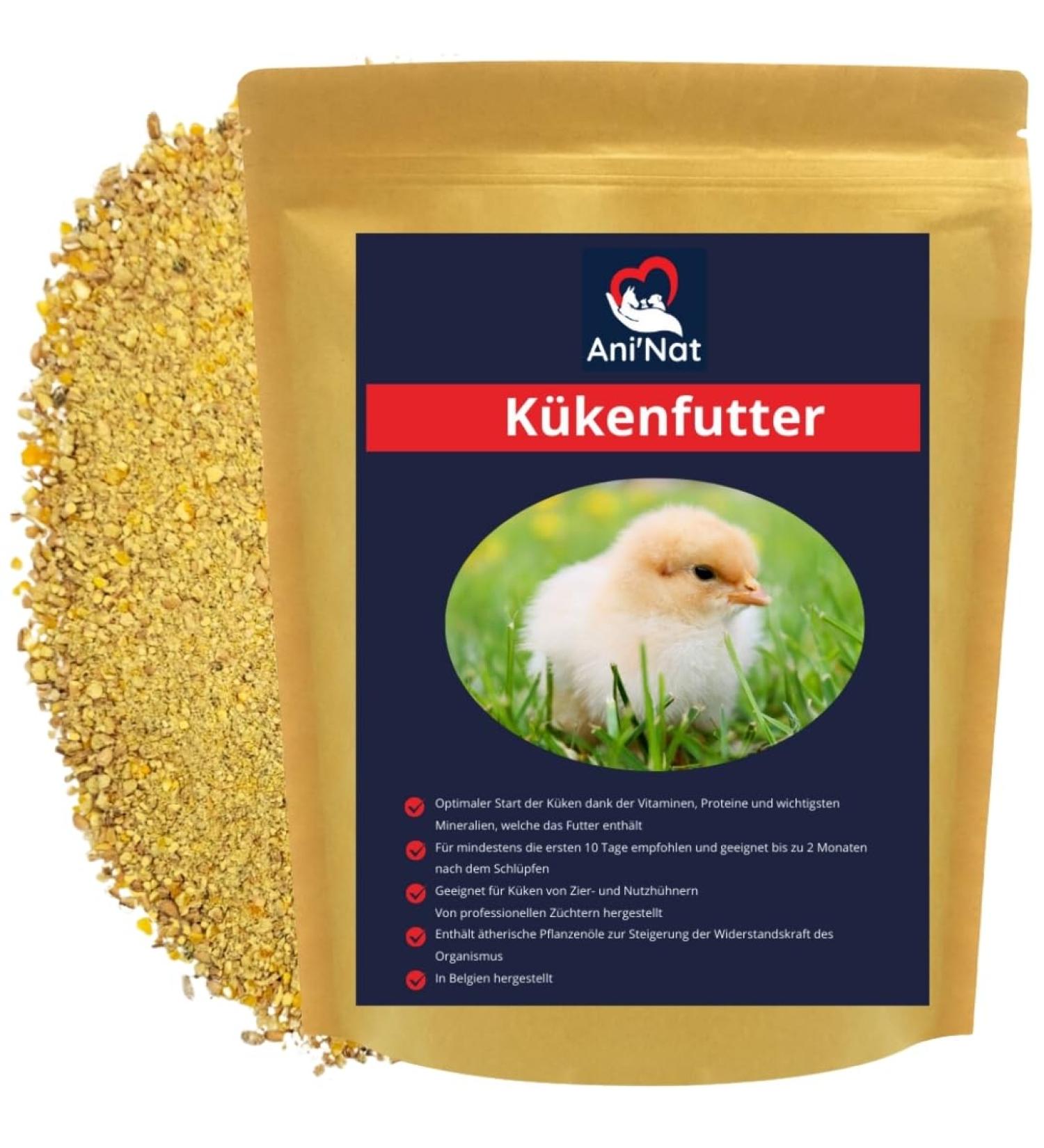 Aninat Chick Food - Premium Starter Feed with Vitamins Proteins & Minerals | Antibiotic-Free & Non-GMO (1.8 kg) - Buy Online on GoSupps.com