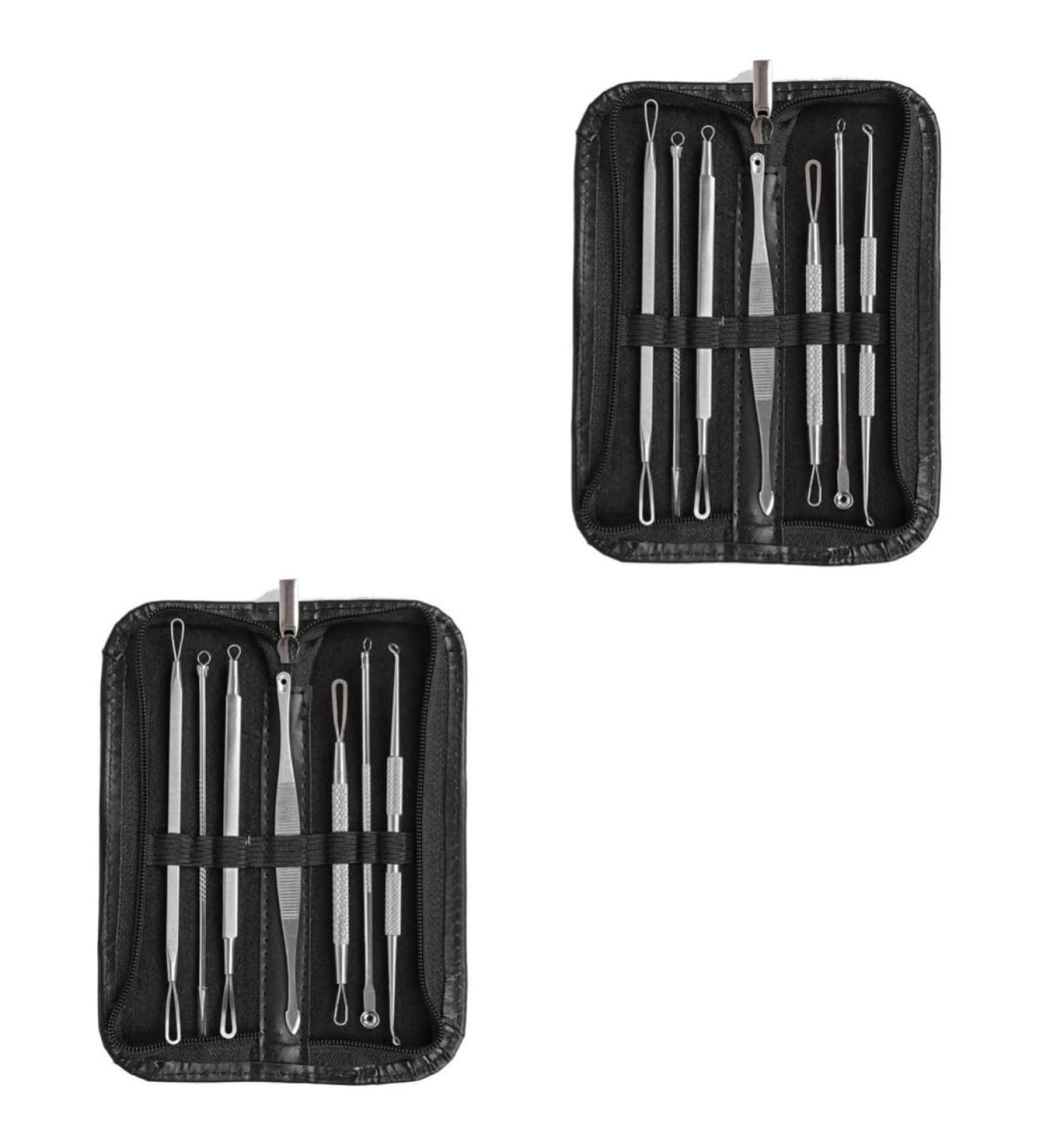 HAPINARY 14 Pcs Extractor Tools Blackhead Extractor Blackhead Removal Tool Comedone Extractor Silver - Buy Online on GoSupps.com
