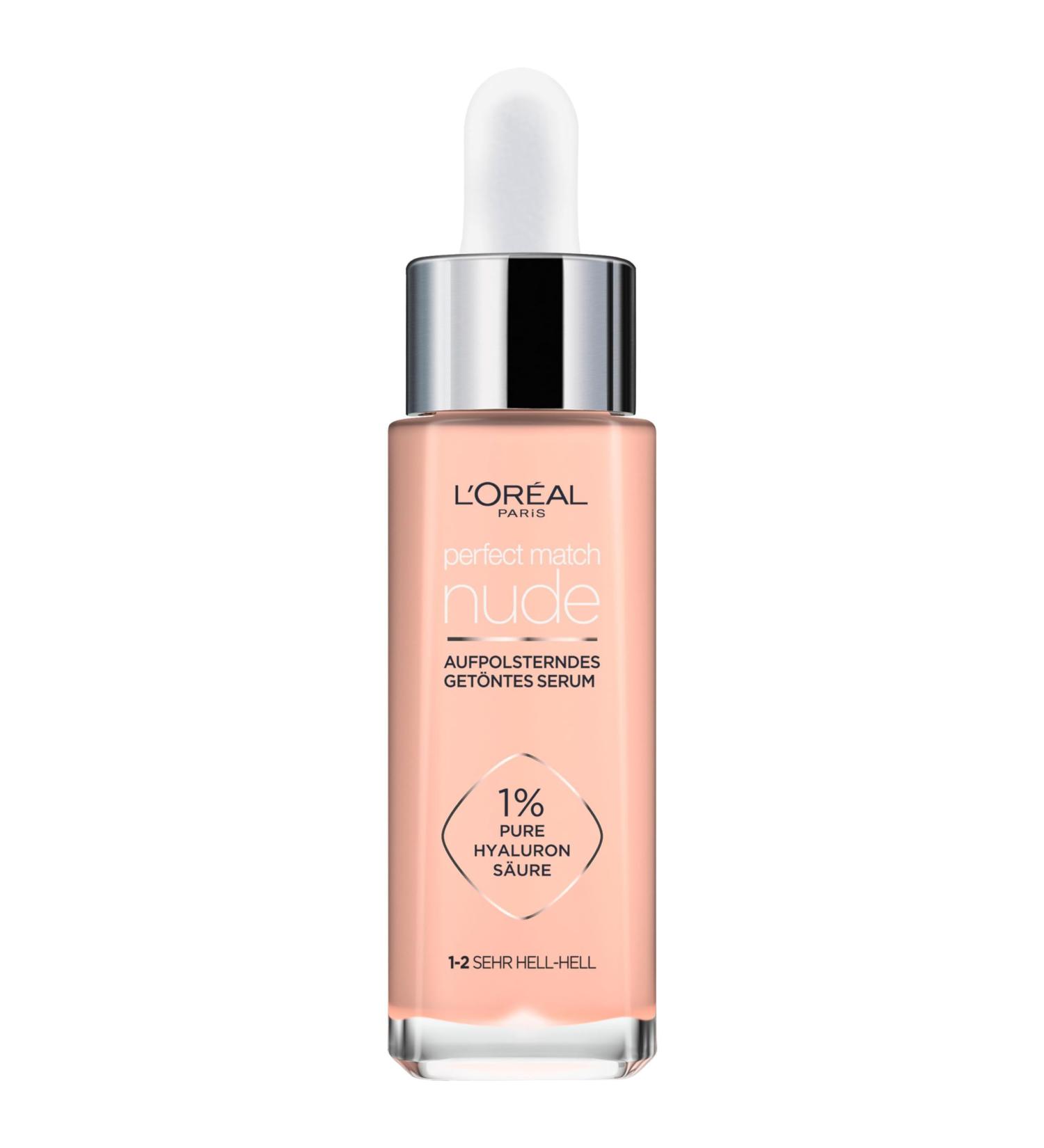 L'Or al Paris Tinted Serum - Nourishing Liquid Foundation with Hyaluronic Acid | Perfect Match No. 1-2 Very Light-Light | 30 ml - International Shipping - Buy Online on GoSupps.com