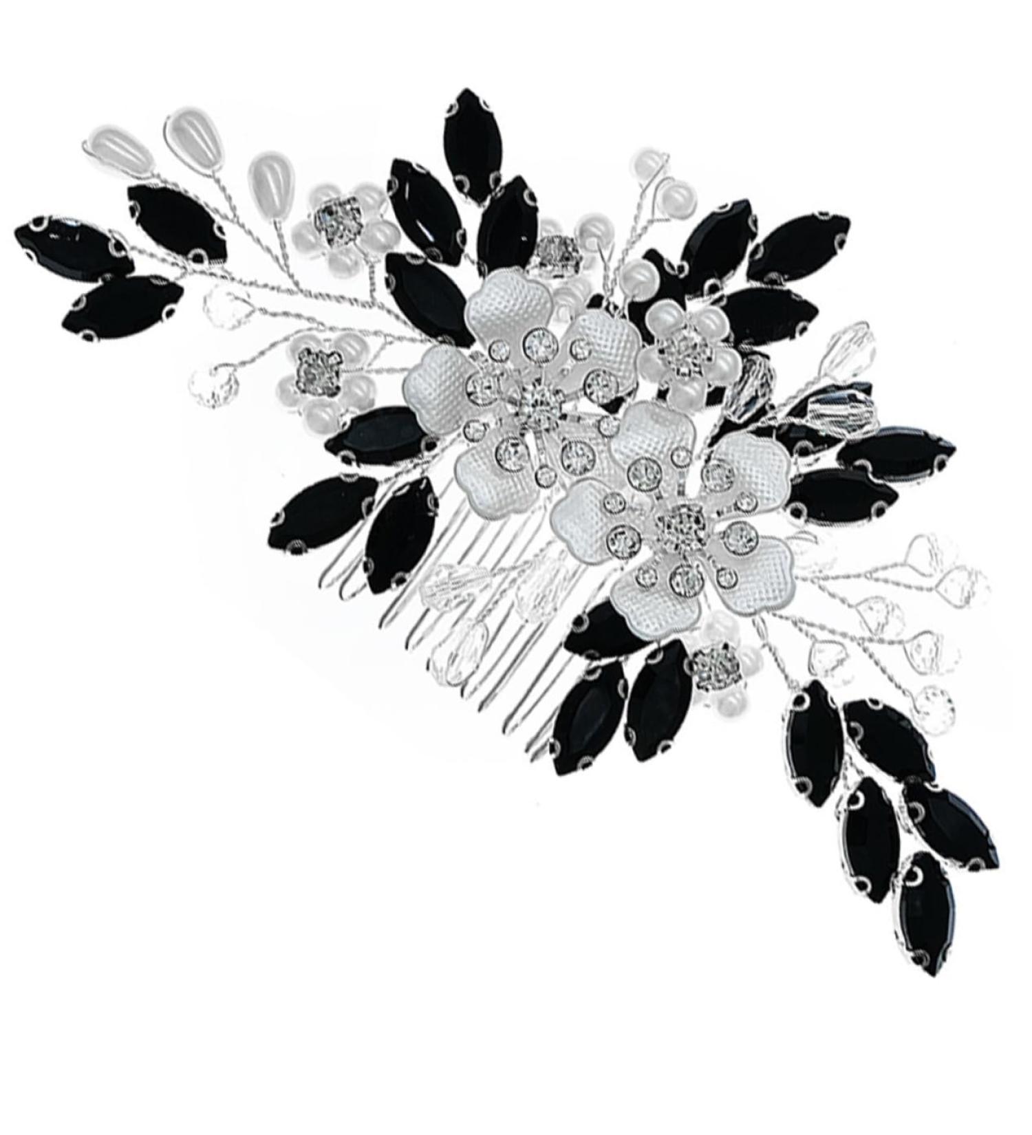 FRCOLOR Bridesmaid Hair Accessories pearl flower comb Wedding hair comb Crystal hair decor wedding hair hair decor for wedding Hair fork rhinestones flower arrangement bridesmaid Bride - Buy Online on GoSupps.com